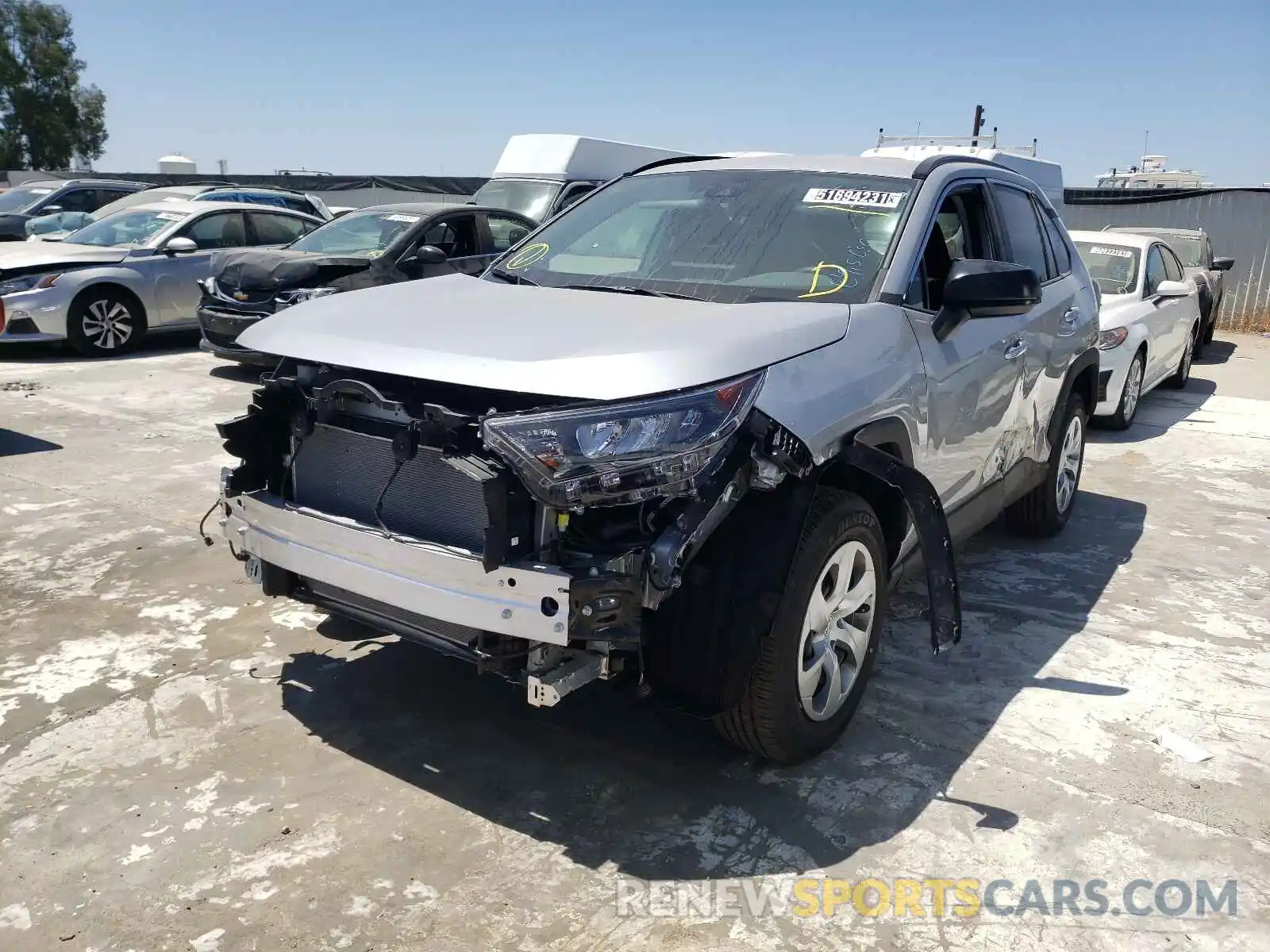 2 Photograph of a damaged car 2T3F1RFV8MW200446 TOYOTA RAV4 2021