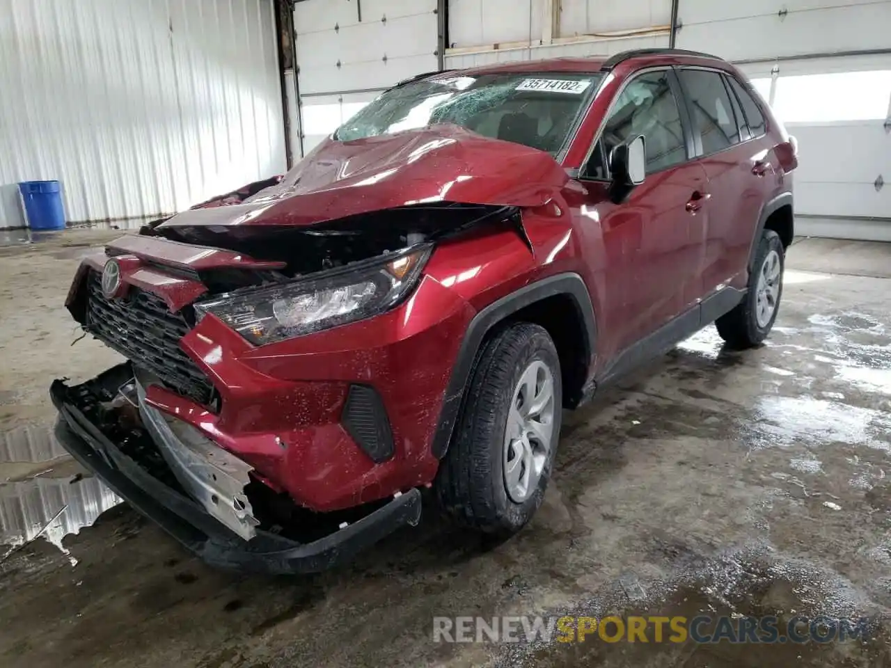 2 Photograph of a damaged car 2T3F1RFV8MW211639 TOYOTA RAV4 2021