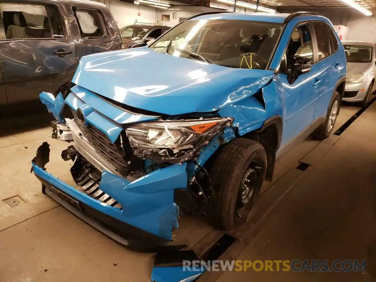 2 Photograph of a damaged car 2T3F1RFV8MW232054 TOYOTA RAV4 2021