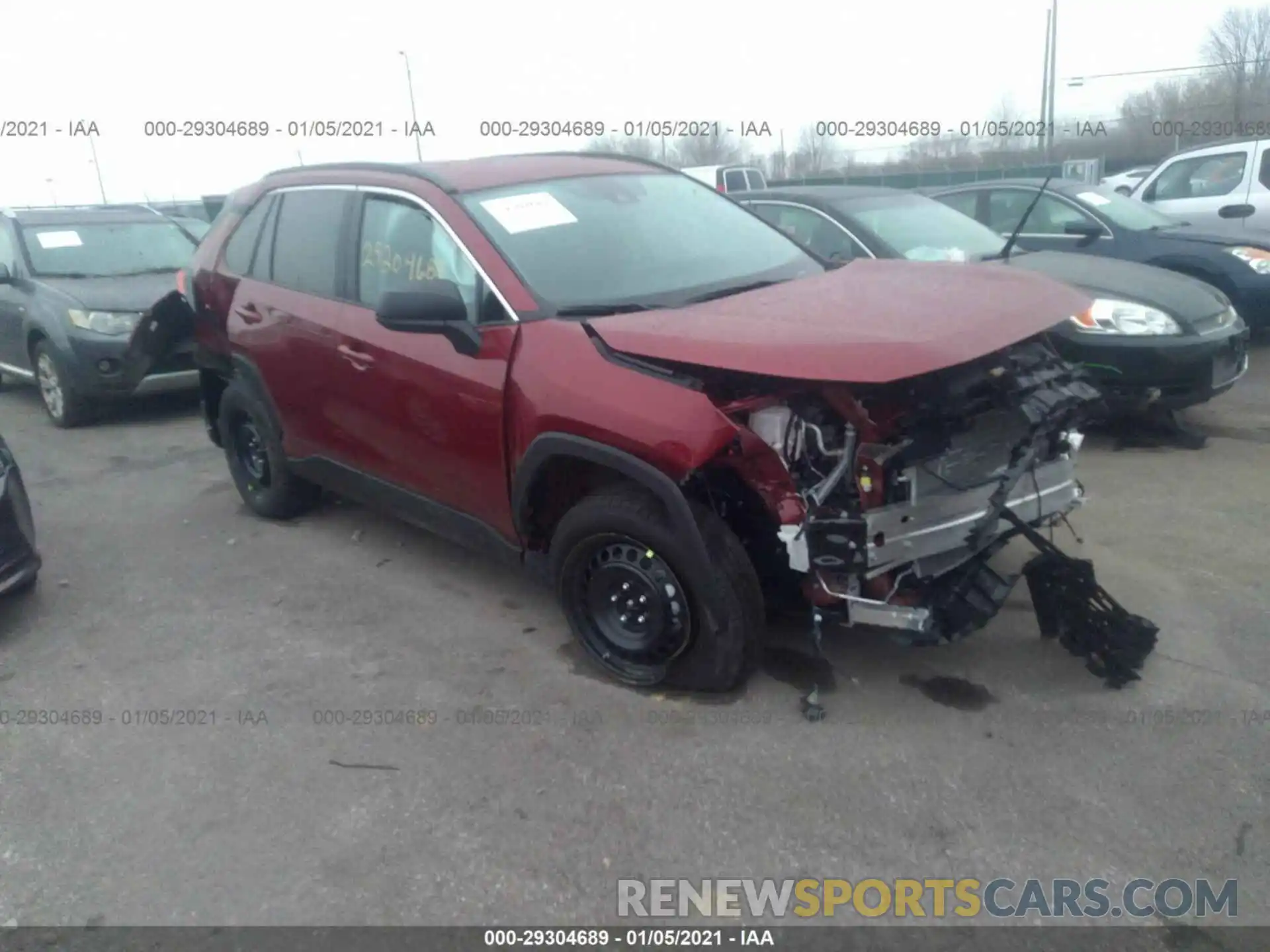 1 Photograph of a damaged car 2T3F1RFV9MC149055 TOYOTA RAV4 2021