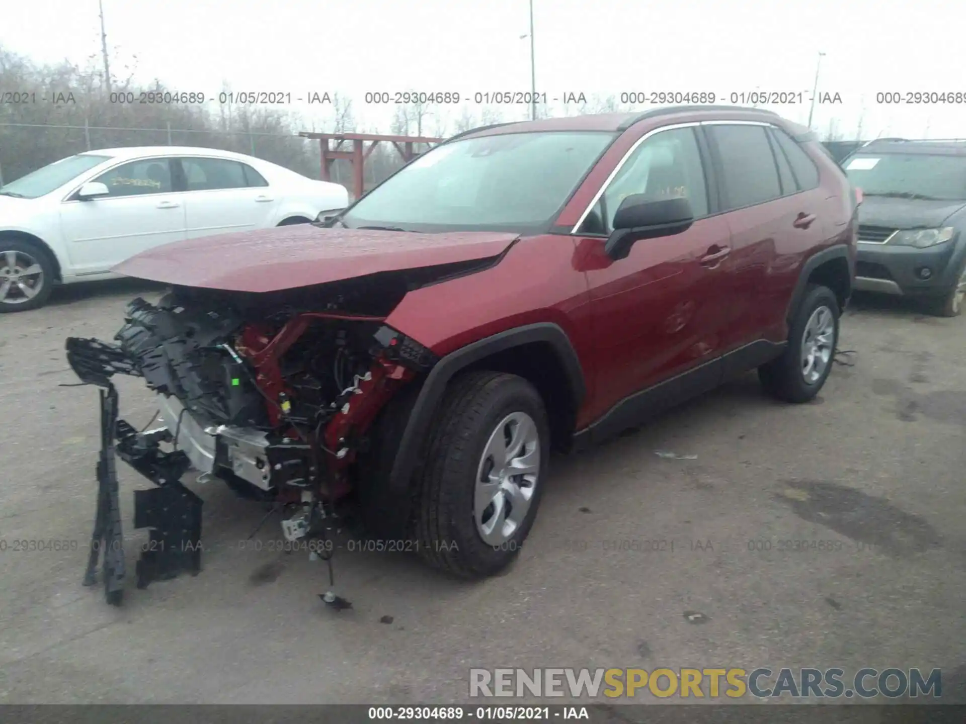 2 Фотография поврежденного автомобиля 2T3F1RFV9MC149055 TOYOTA RAV4 2021