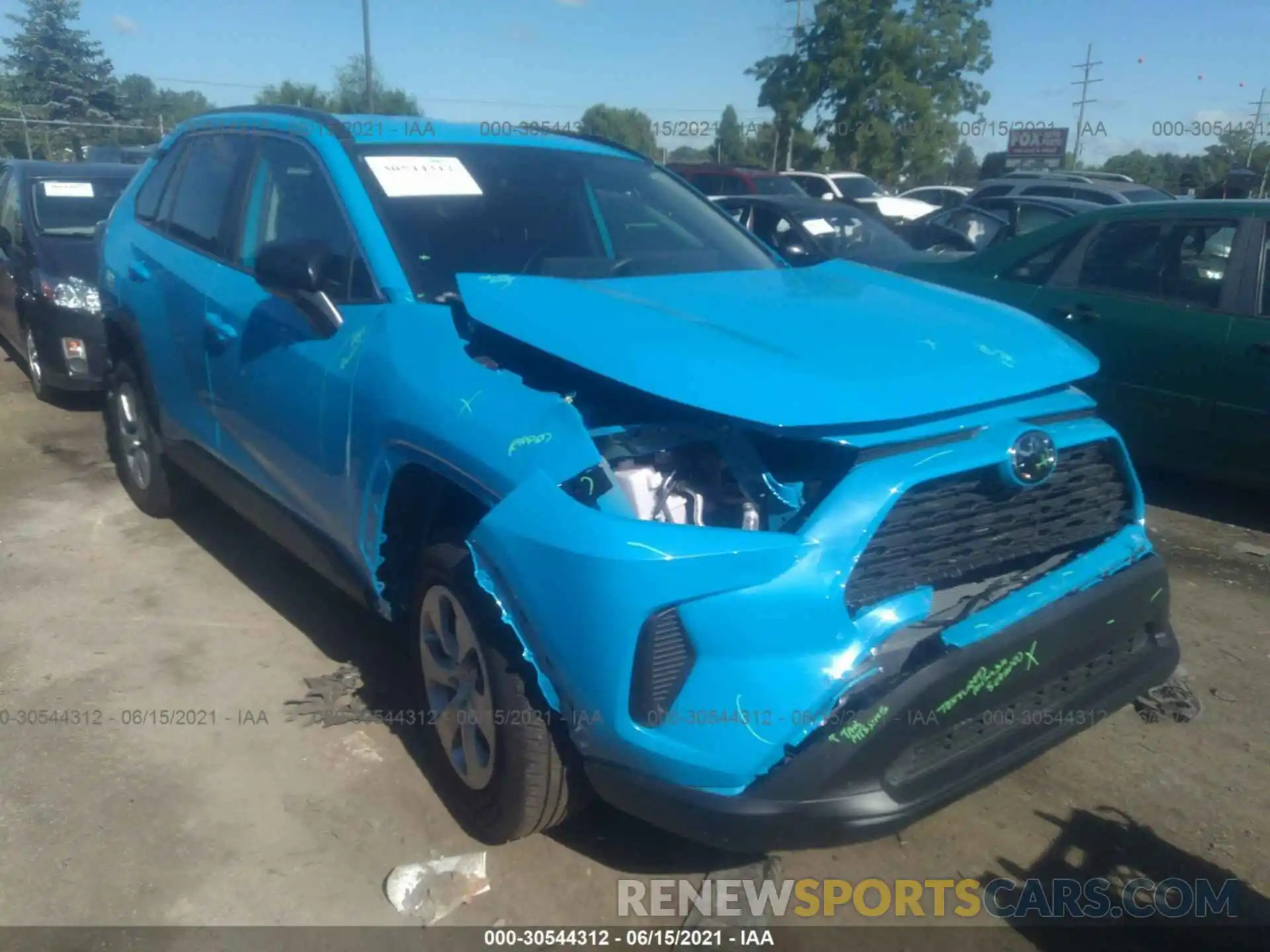 1 Photograph of a damaged car 2T3F1RFV9MW190087 TOYOTA RAV4 2021