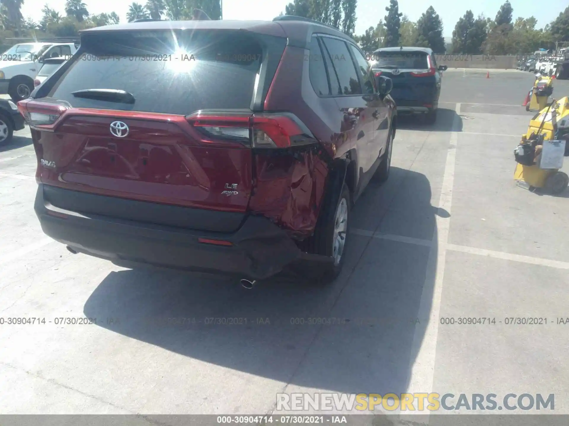 6 Photograph of a damaged car 2T3F1RFV9MW202285 TOYOTA RAV4 2021