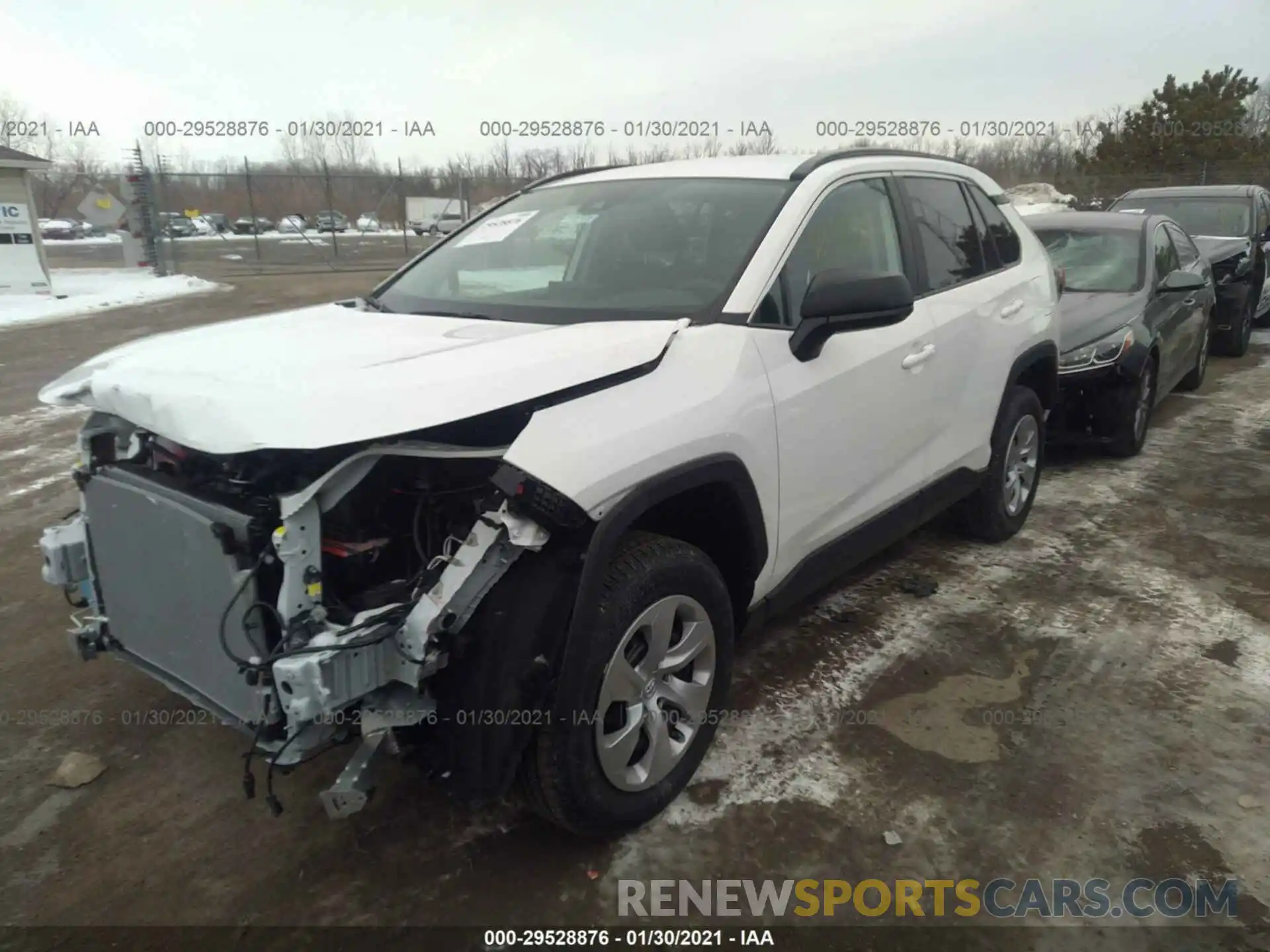 2 Фотография поврежденного автомобиля 2T3F1RFVXMC143474 TOYOTA RAV4 2021