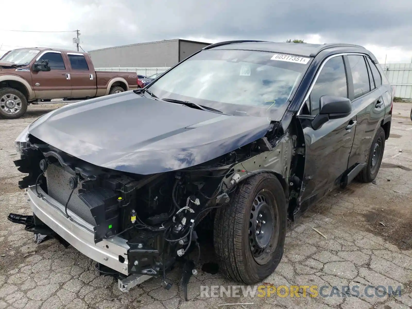 2 Photograph of a damaged car 2T3F1RFVXMC160582 TOYOTA RAV4 2021