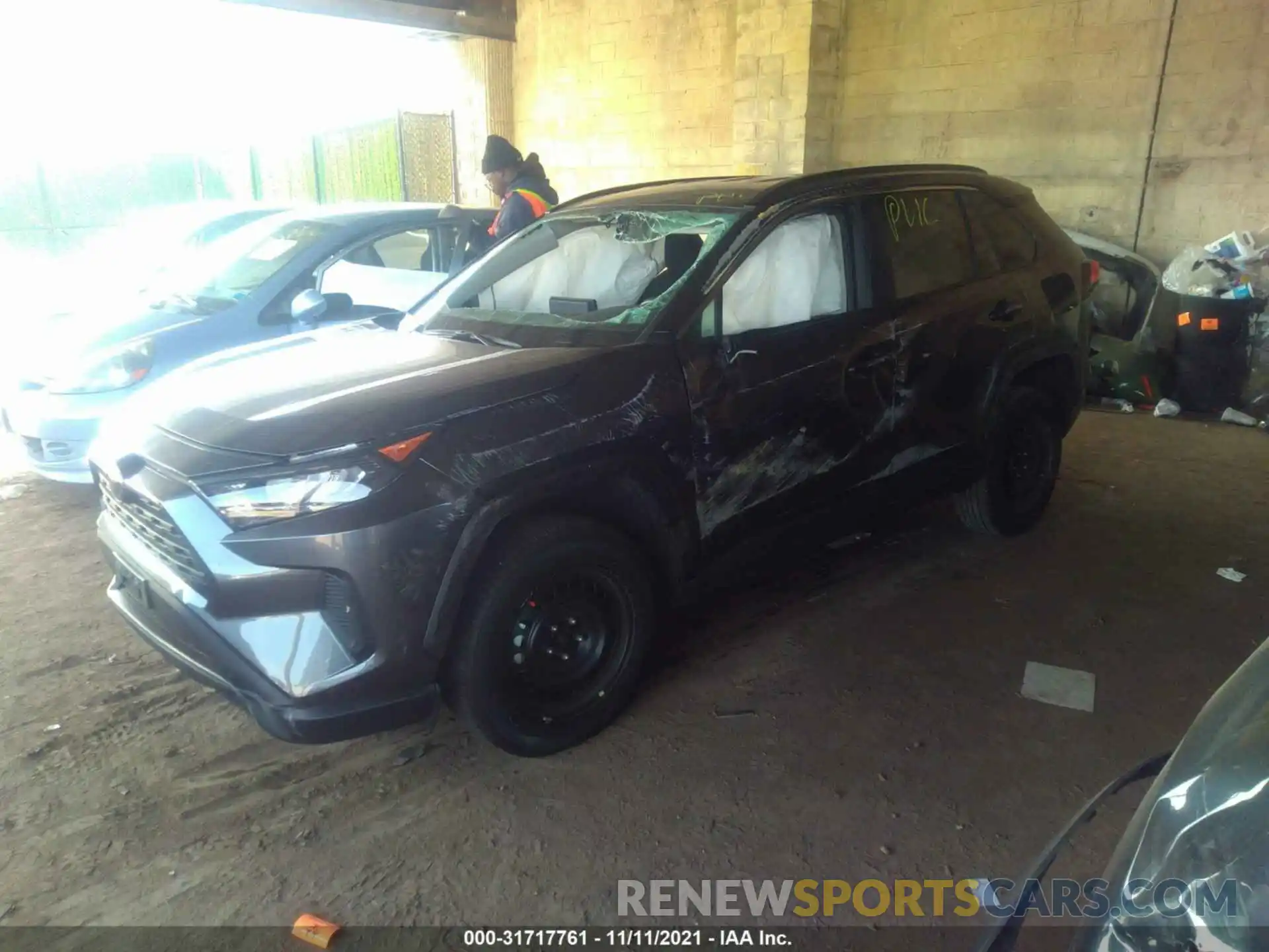 2 Photograph of a damaged car 2T3F1RFVXMC187880 TOYOTA RAV4 2021