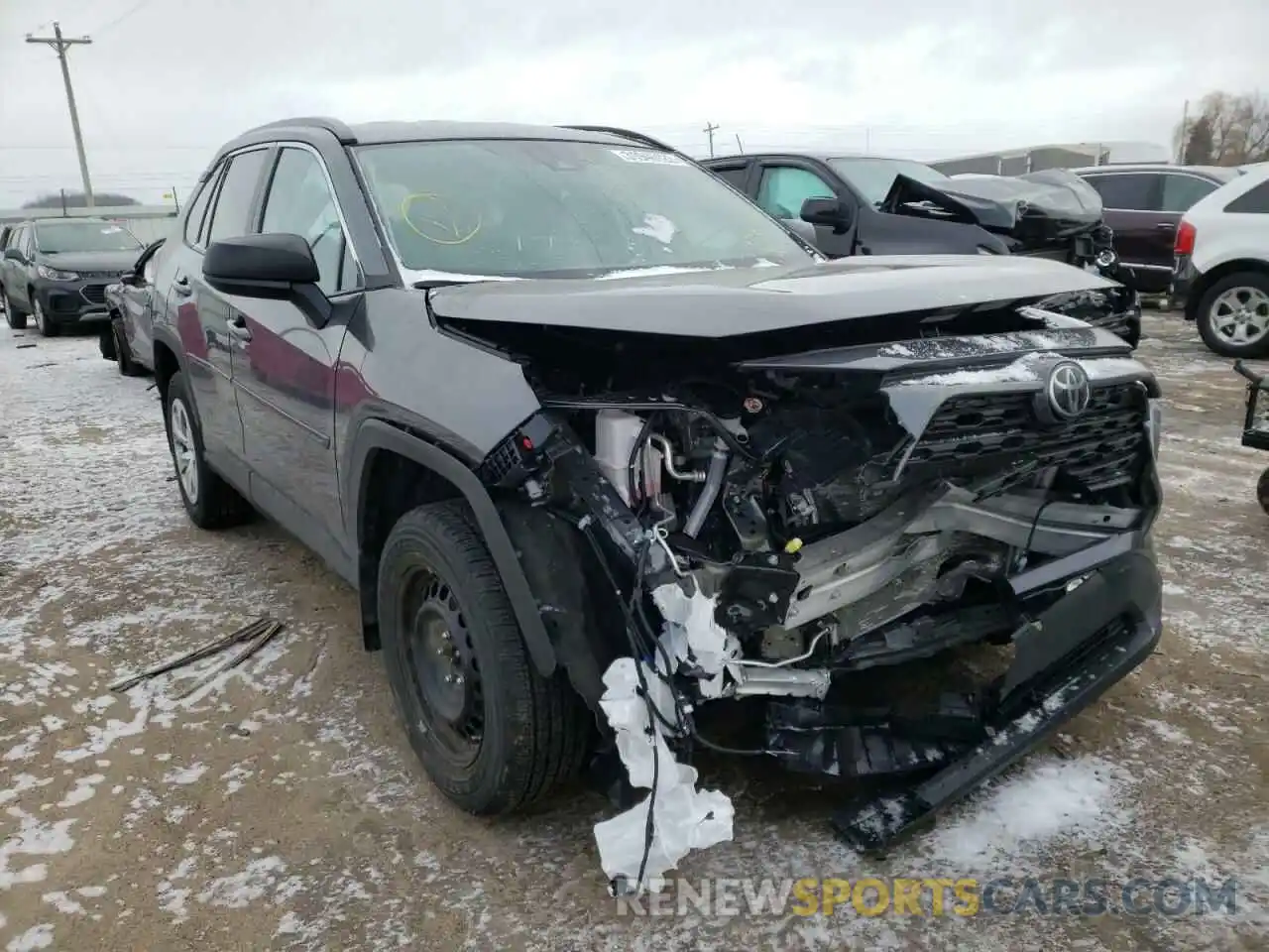 1 Photograph of a damaged car 2T3F1RFVXMC189497 TOYOTA RAV4 2021