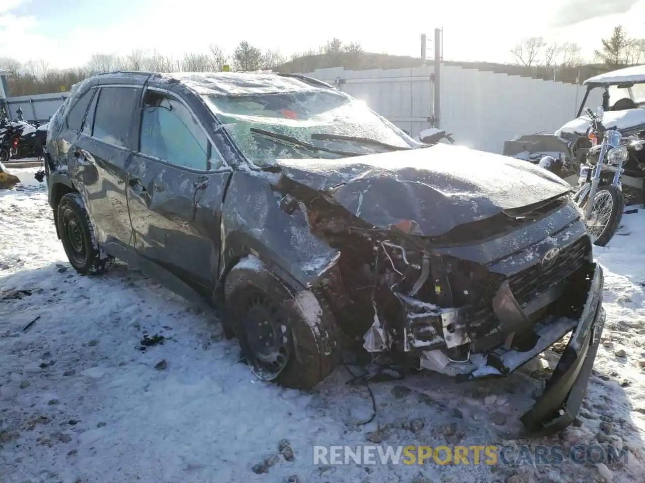 1 Photograph of a damaged car 2T3F1RFVXMC195543 TOYOTA RAV4 2021