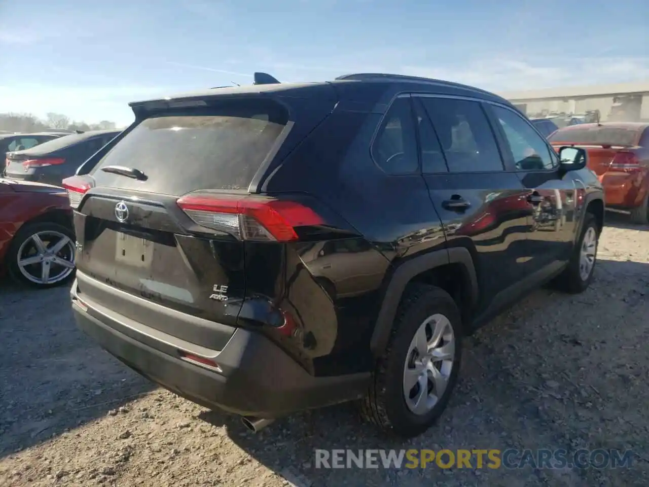 4 Photograph of a damaged car 2T3F1RFVXMW175534 TOYOTA RAV4 2021