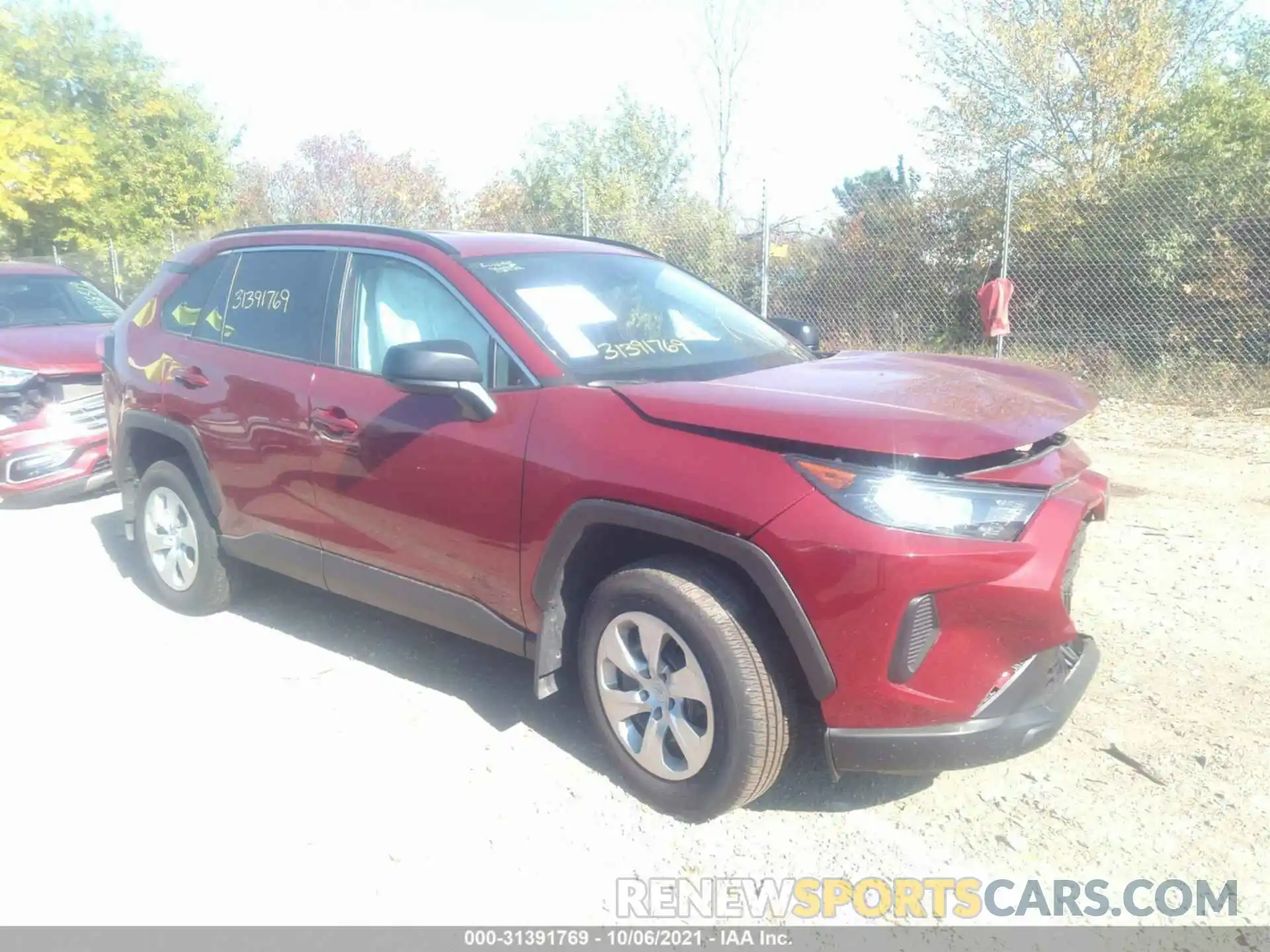 1 Photograph of a damaged car 2T3F1RFVXMW191393 TOYOTA RAV4 2021