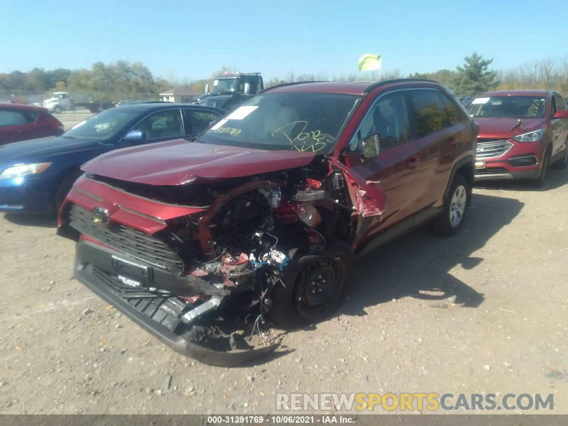 2 Photograph of a damaged car 2T3F1RFVXMW191393 TOYOTA RAV4 2021