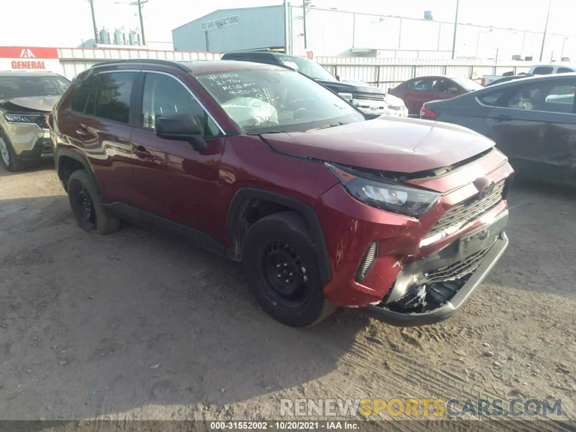 1 Photograph of a damaged car 2T3F1RFVXMW194794 TOYOTA RAV4 2021