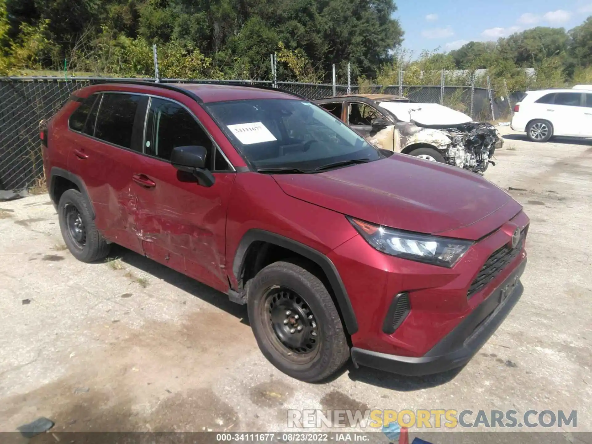 1 Фотография поврежденного автомобиля 2T3F1RFVXMW206748 TOYOTA RAV4 2021