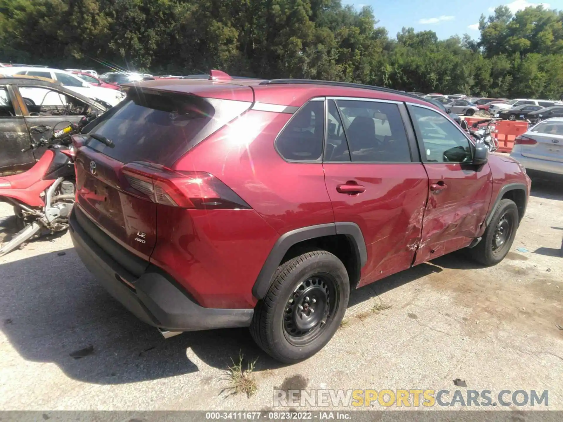 4 Photograph of a damaged car 2T3F1RFVXMW206748 TOYOTA RAV4 2021