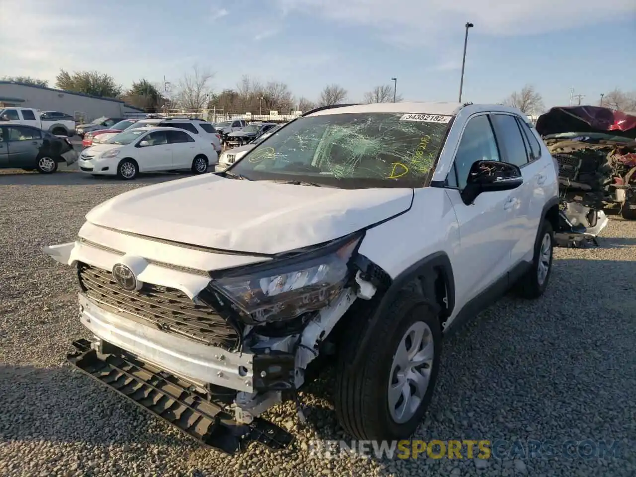 2 Photograph of a damaged car 2T3G1RFV1MC179171 TOYOTA RAV4 2021