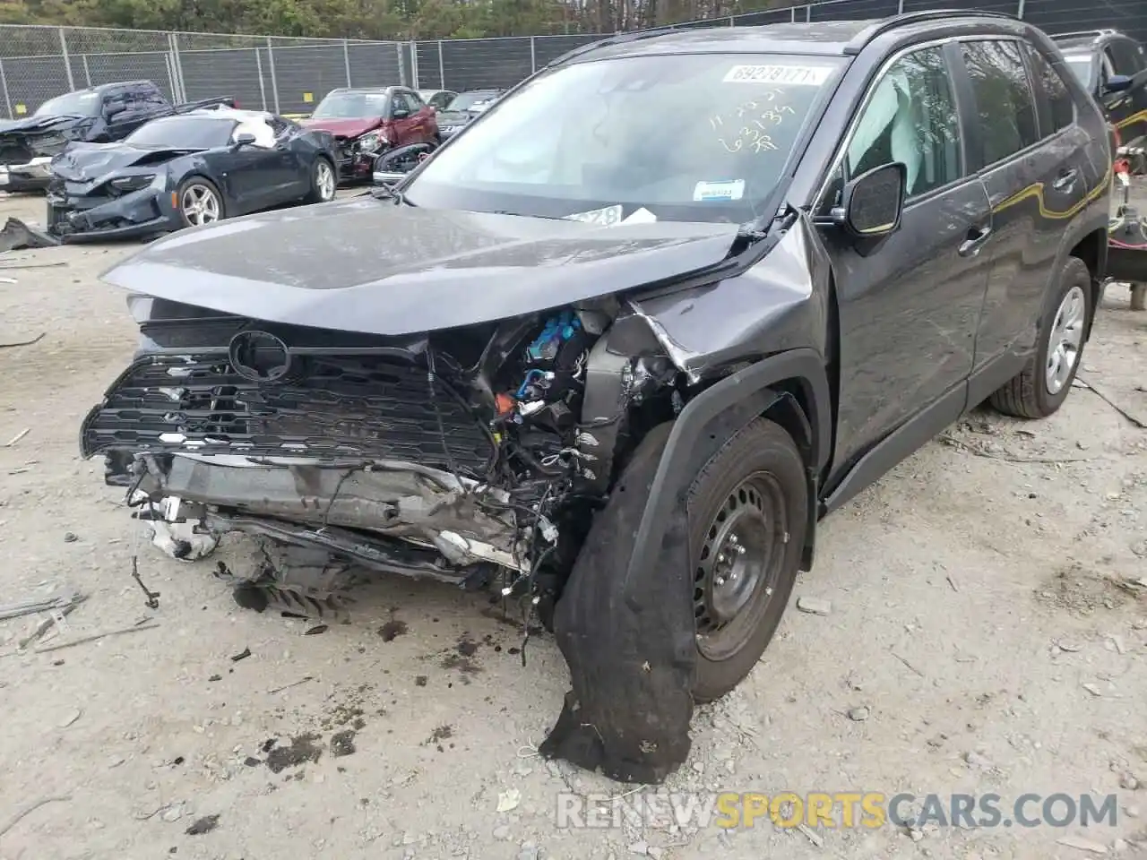 2 Photograph of a damaged car 2T3G1RFV1MC189358 TOYOTA RAV4 2021