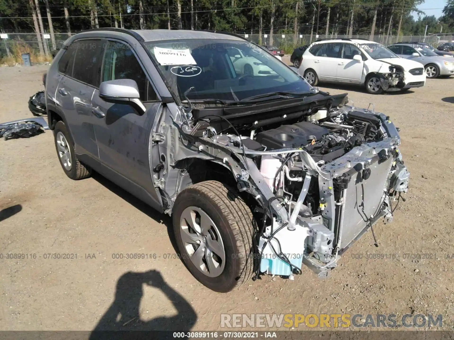 1 Photograph of a damaged car 2T3G1RFV2MC166459 TOYOTA RAV4 2021