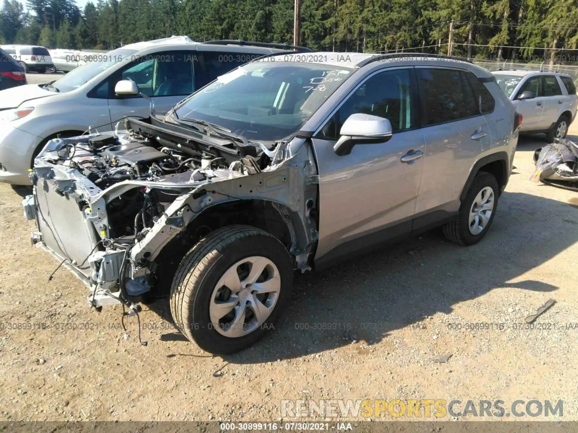 2 Photograph of a damaged car 2T3G1RFV2MC166459 TOYOTA RAV4 2021