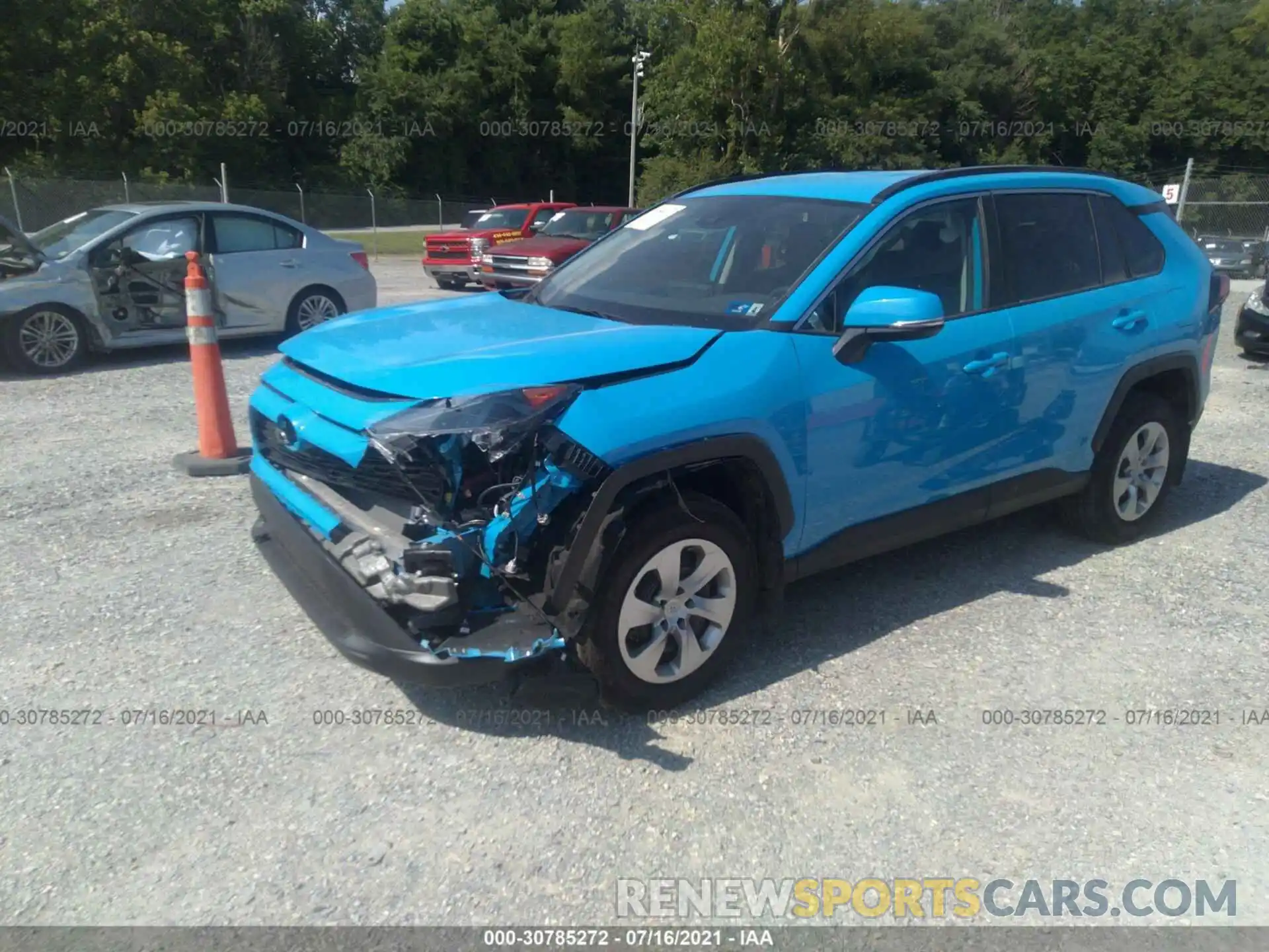 2 Photograph of a damaged car 2T3G1RFV3MW192552 TOYOTA RAV4 2021