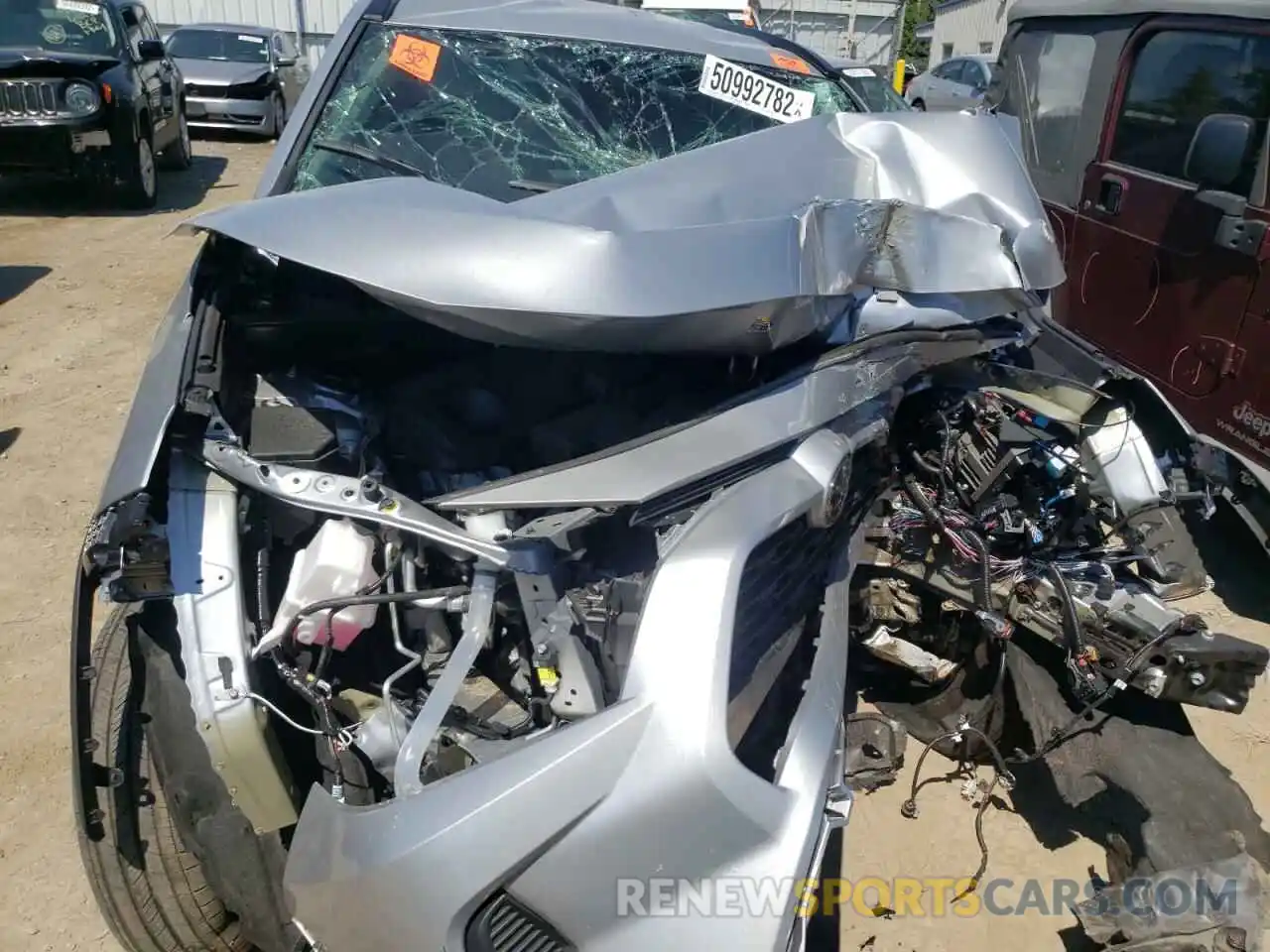 9 Photograph of a damaged car 2T3G1RFV3MW221399 TOYOTA RAV4 2021