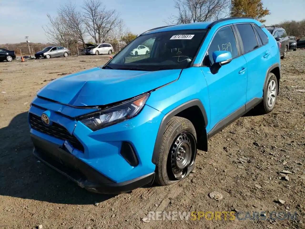 2 Photograph of a damaged car 2T3G1RFV3MW232421 TOYOTA RAV4 2021