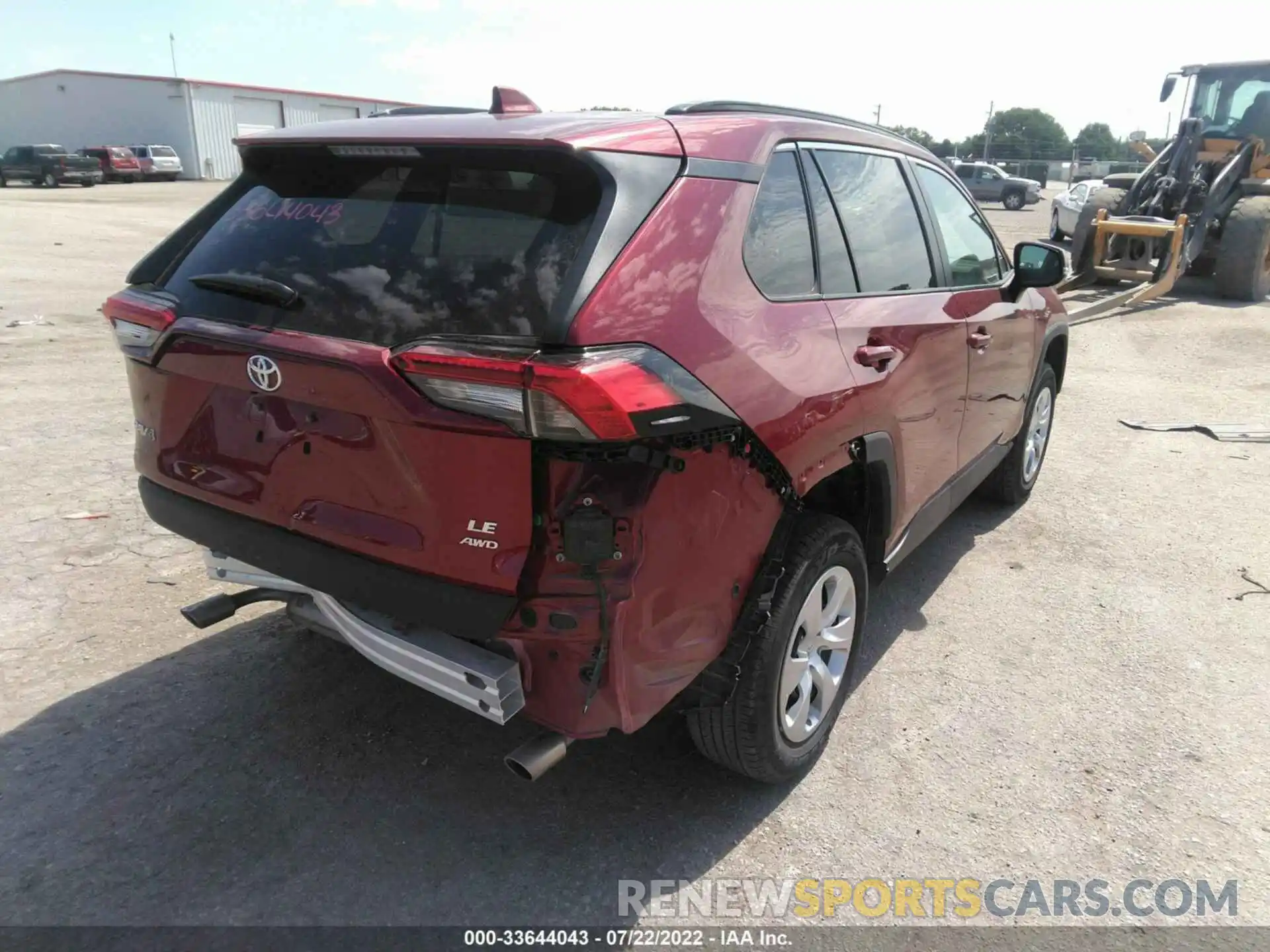 4 Photograph of a damaged car 2T3G1RFV4MC146844 TOYOTA RAV4 2021