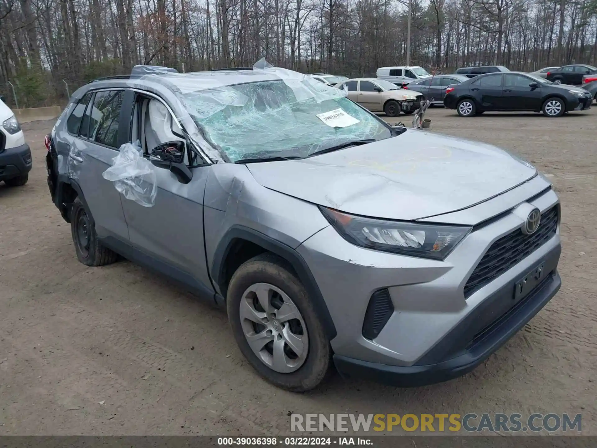 1 Photograph of a damaged car 2T3G1RFV4MC180363 TOYOTA RAV4 2021