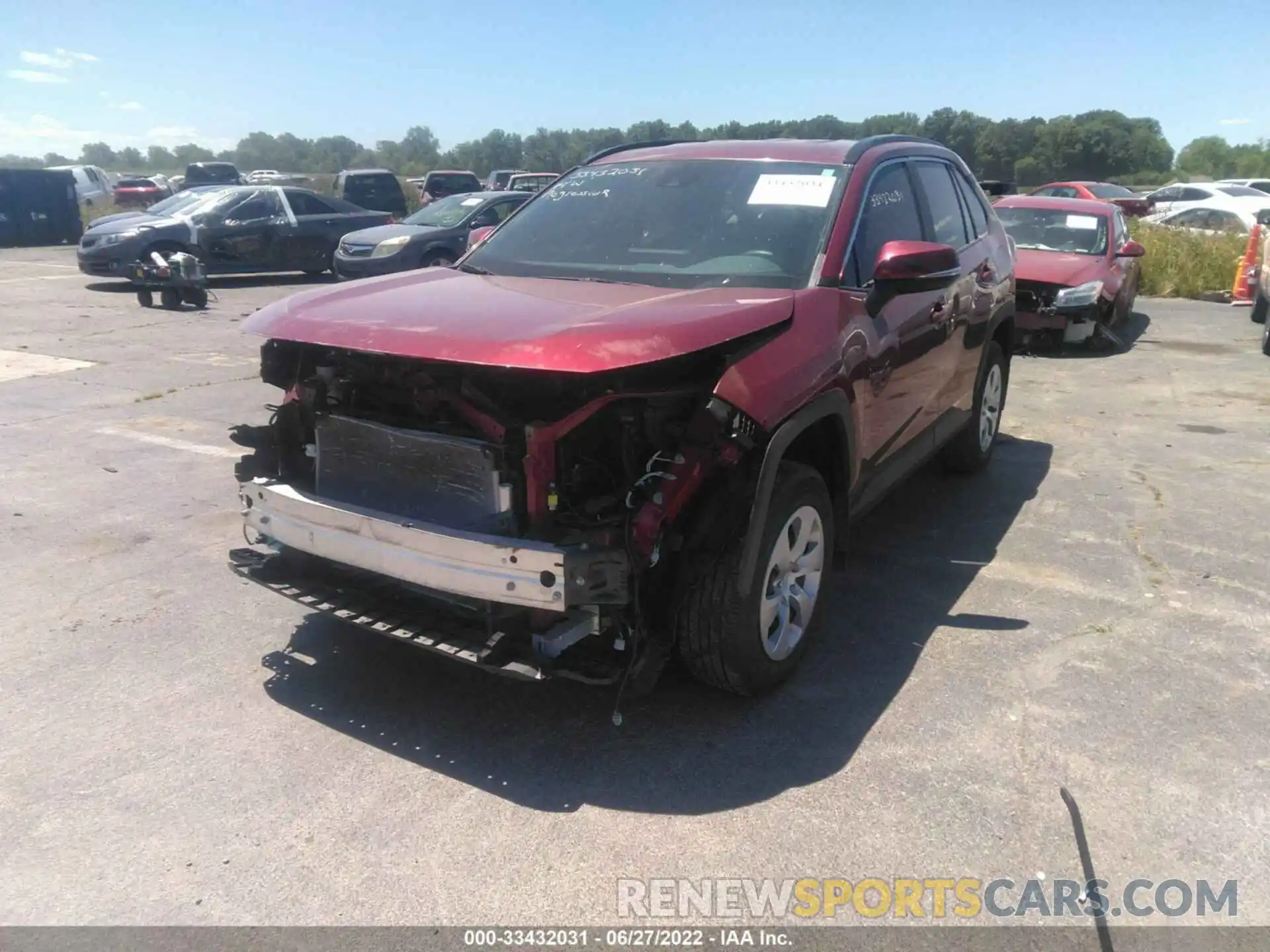 2 Photograph of a damaged car 2T3G1RFV4MW169460 TOYOTA RAV4 2021