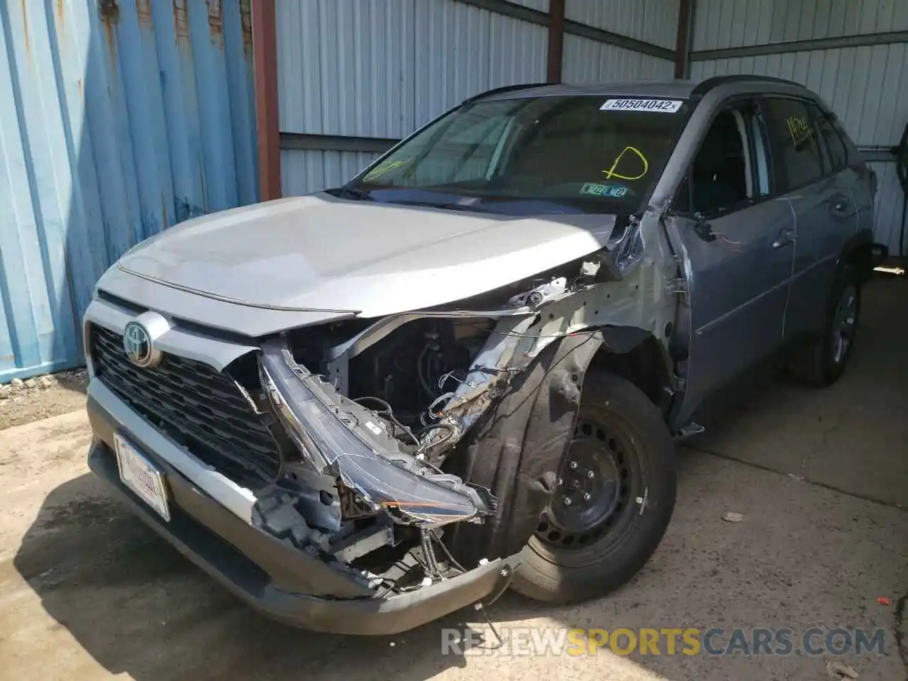 2 Photograph of a damaged car 2T3G1RFV5MC222958 TOYOTA RAV4 2021