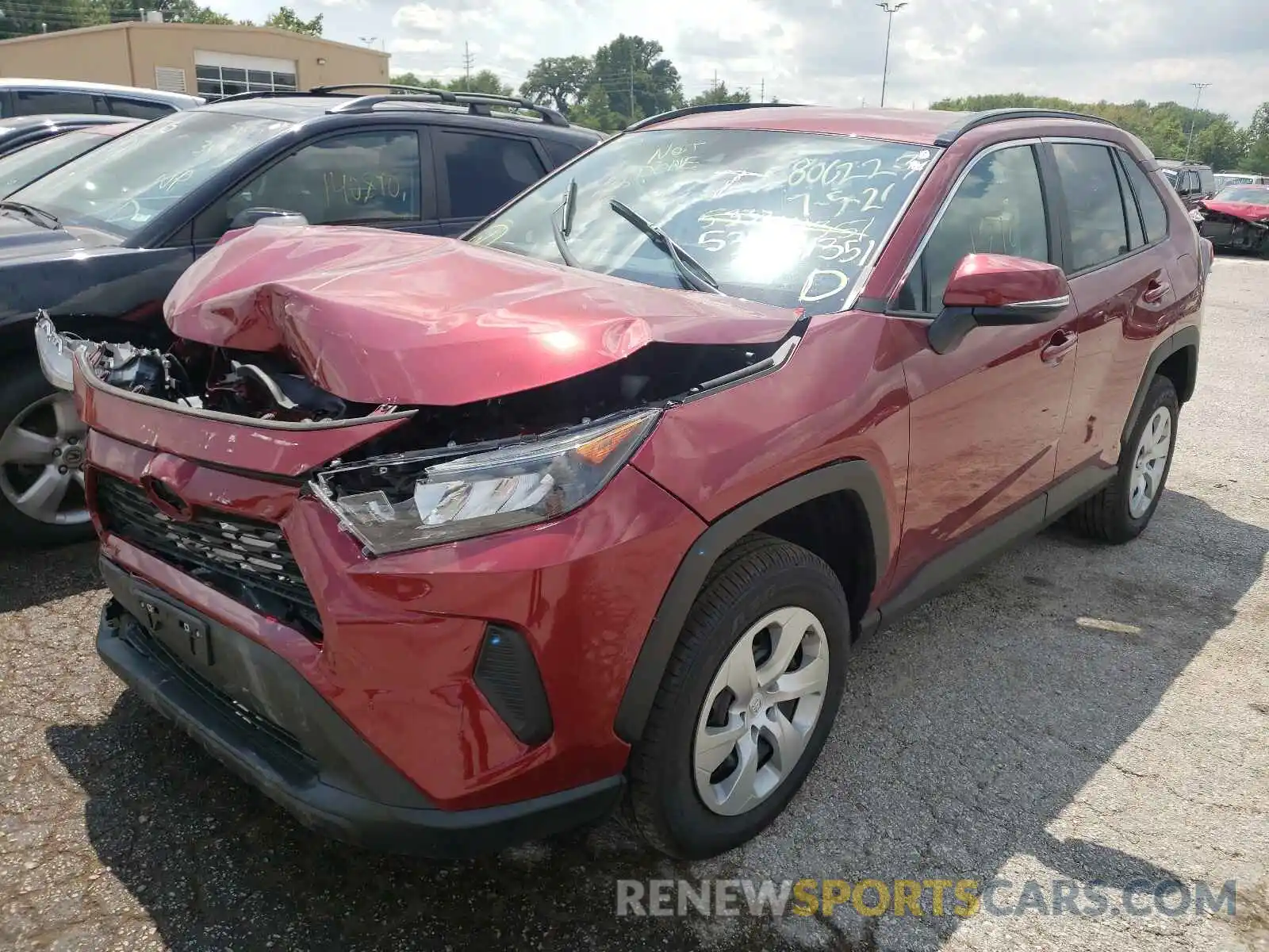 2 Photograph of a damaged car 2T3G1RFV6MC142214 TOYOTA RAV4 2021