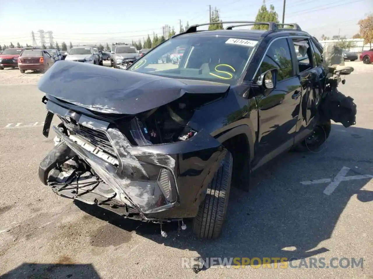 2 Photograph of a damaged car 2T3G1RFV6MC242975 TOYOTA RAV4 2021