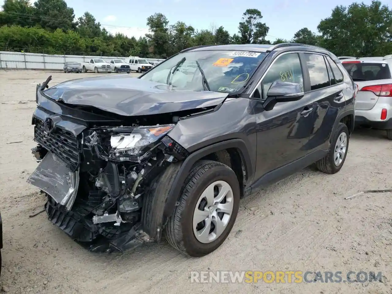 2 Photograph of a damaged car 2T3G1RFV6MC254544 TOYOTA RAV4 2021