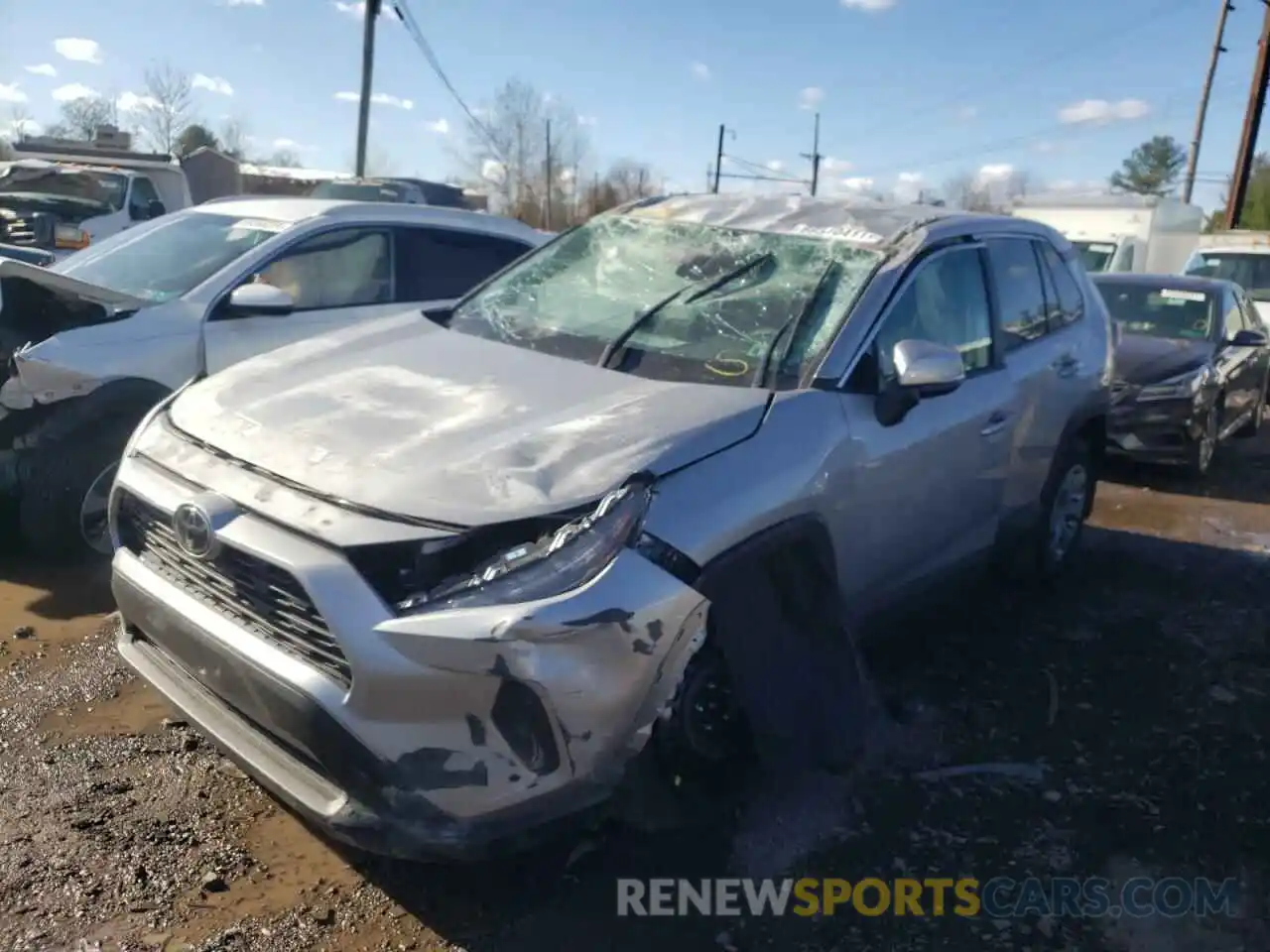 2 Photograph of a damaged car 2T3G1RFV7MW232308 TOYOTA RAV4 2021