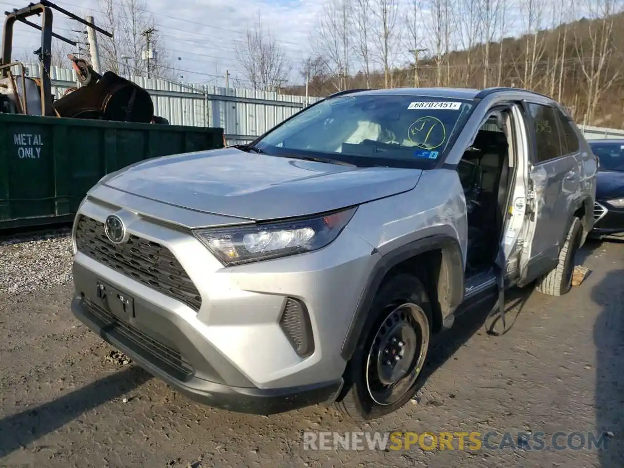 2 Photograph of a damaged car 2T3G1RFV8MW159062 TOYOTA RAV4 2021