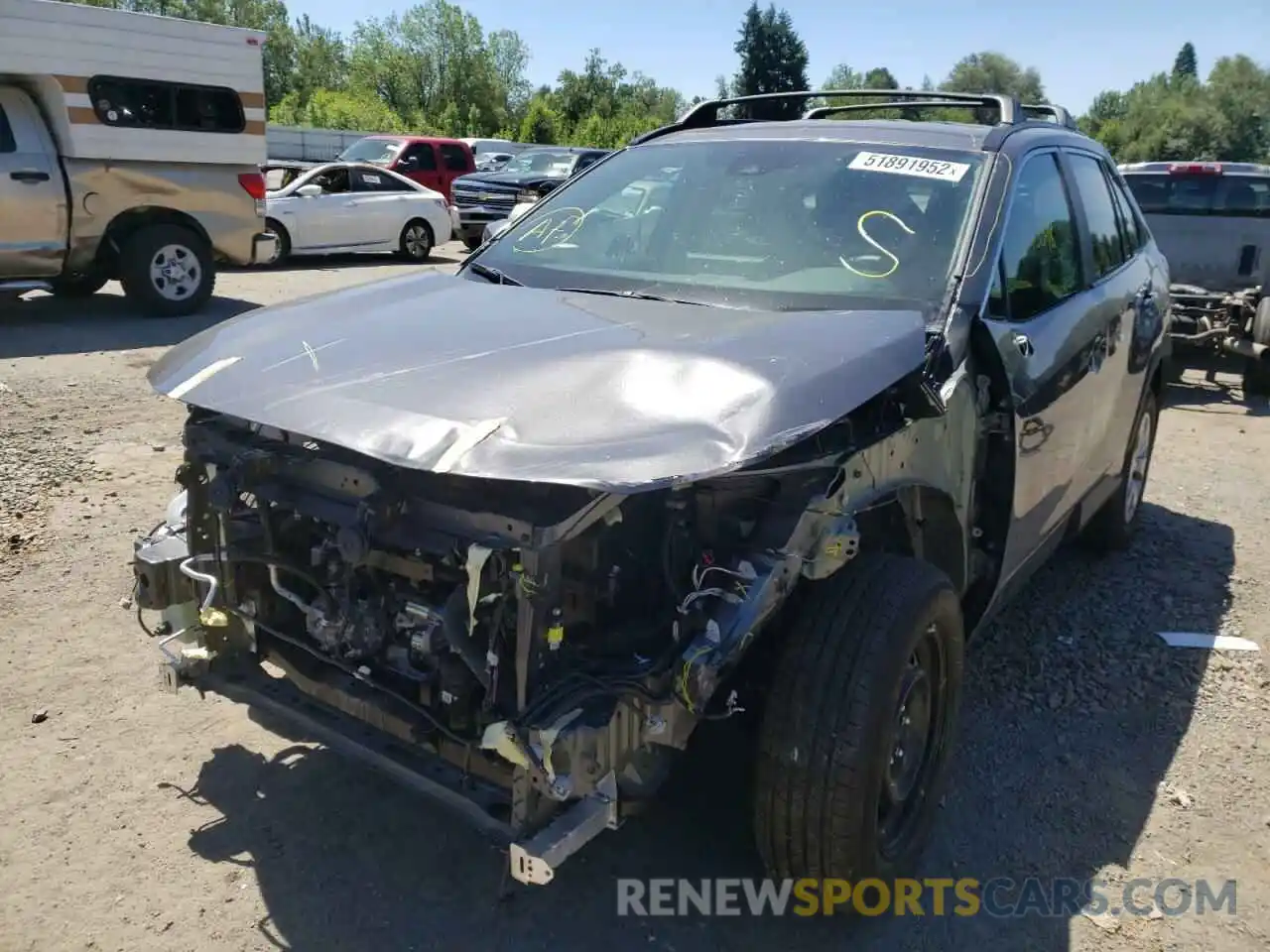 2 Photograph of a damaged car 2T3G1RFVXMC190962 TOYOTA RAV4 2021