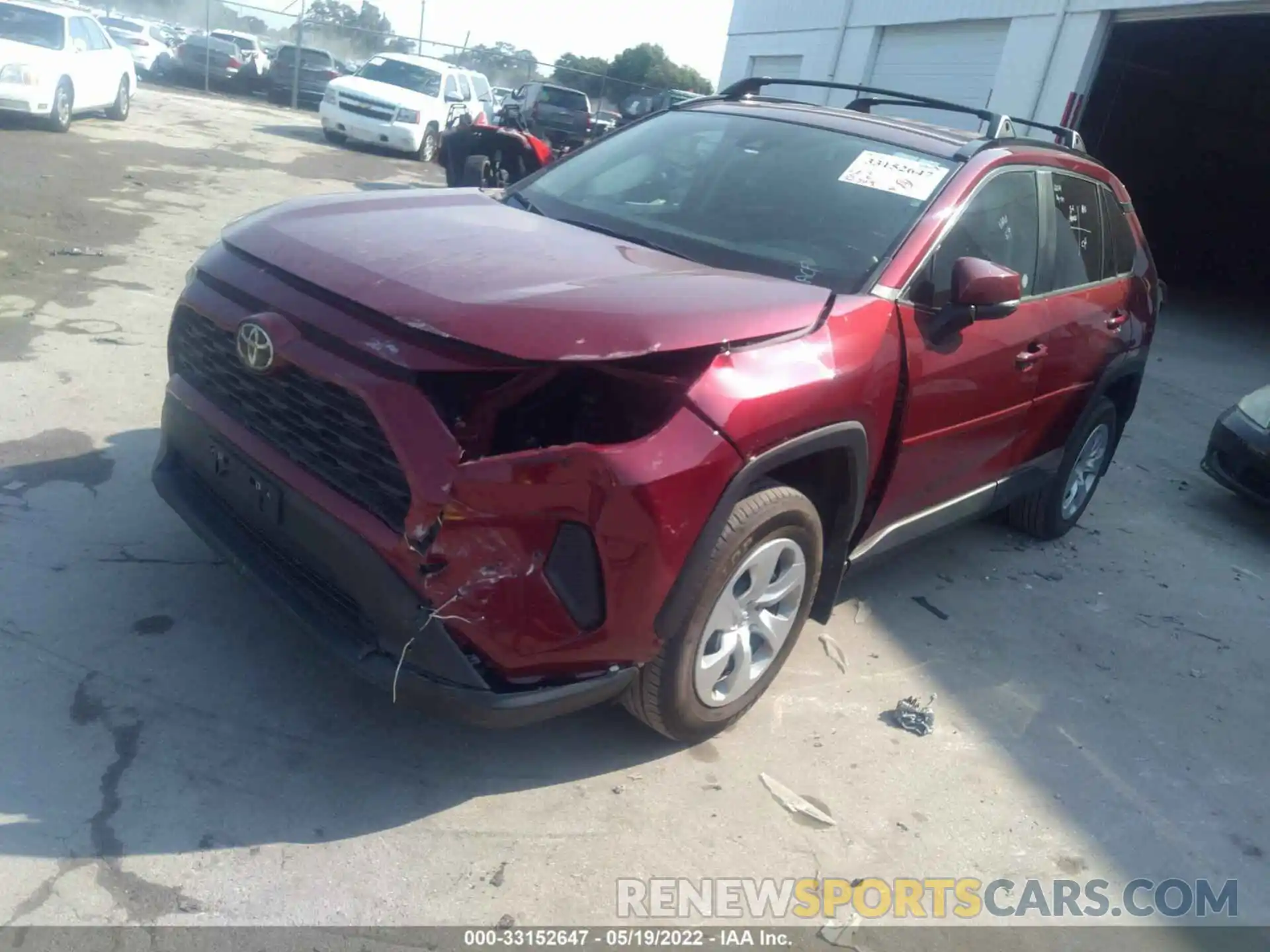 2 Photograph of a damaged car 2T3G1RFVXMW141632 TOYOTA RAV4 2021