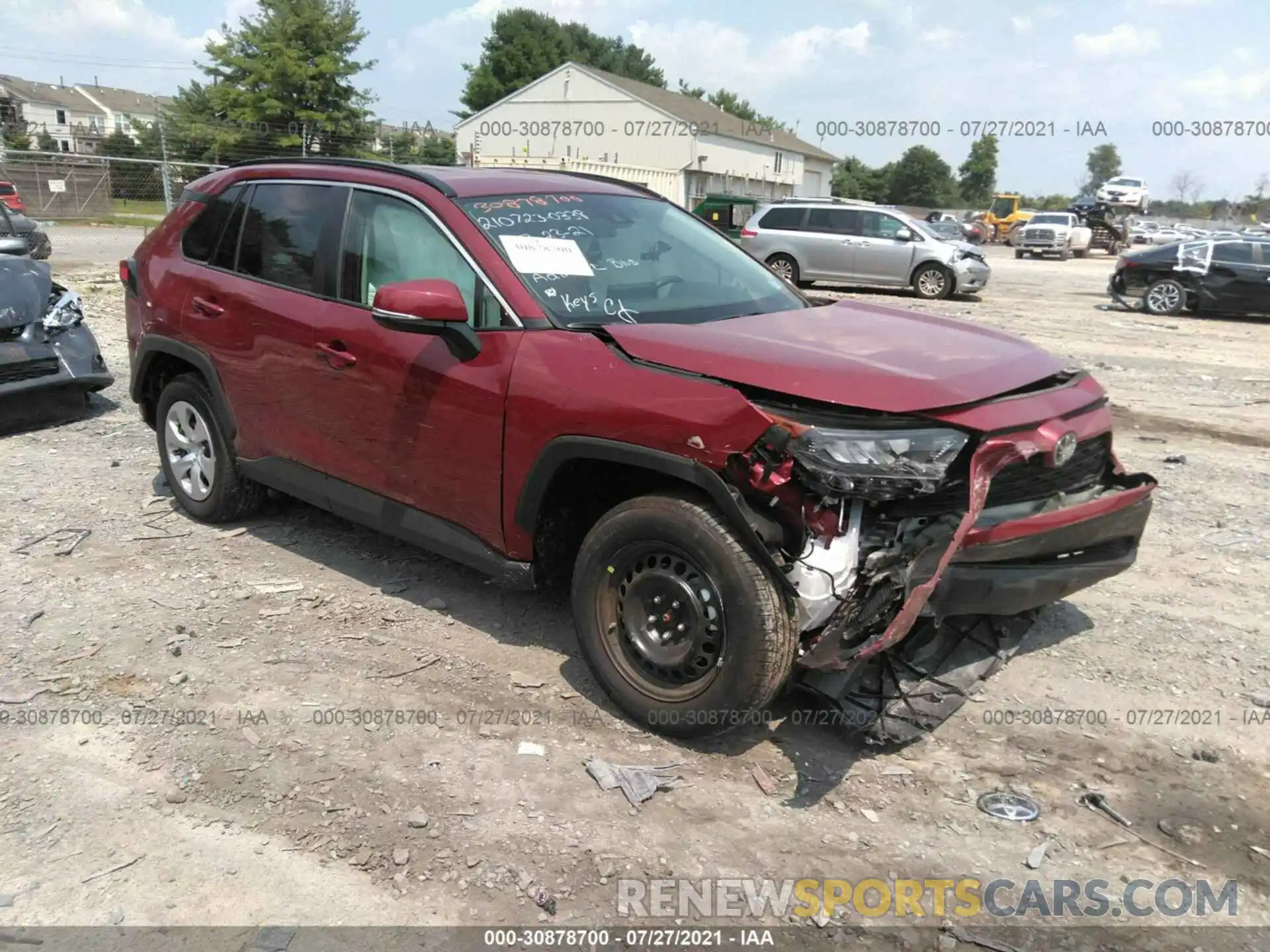 1 Photograph of a damaged car 2T3G1RFVXMW184304 TOYOTA RAV4 2021