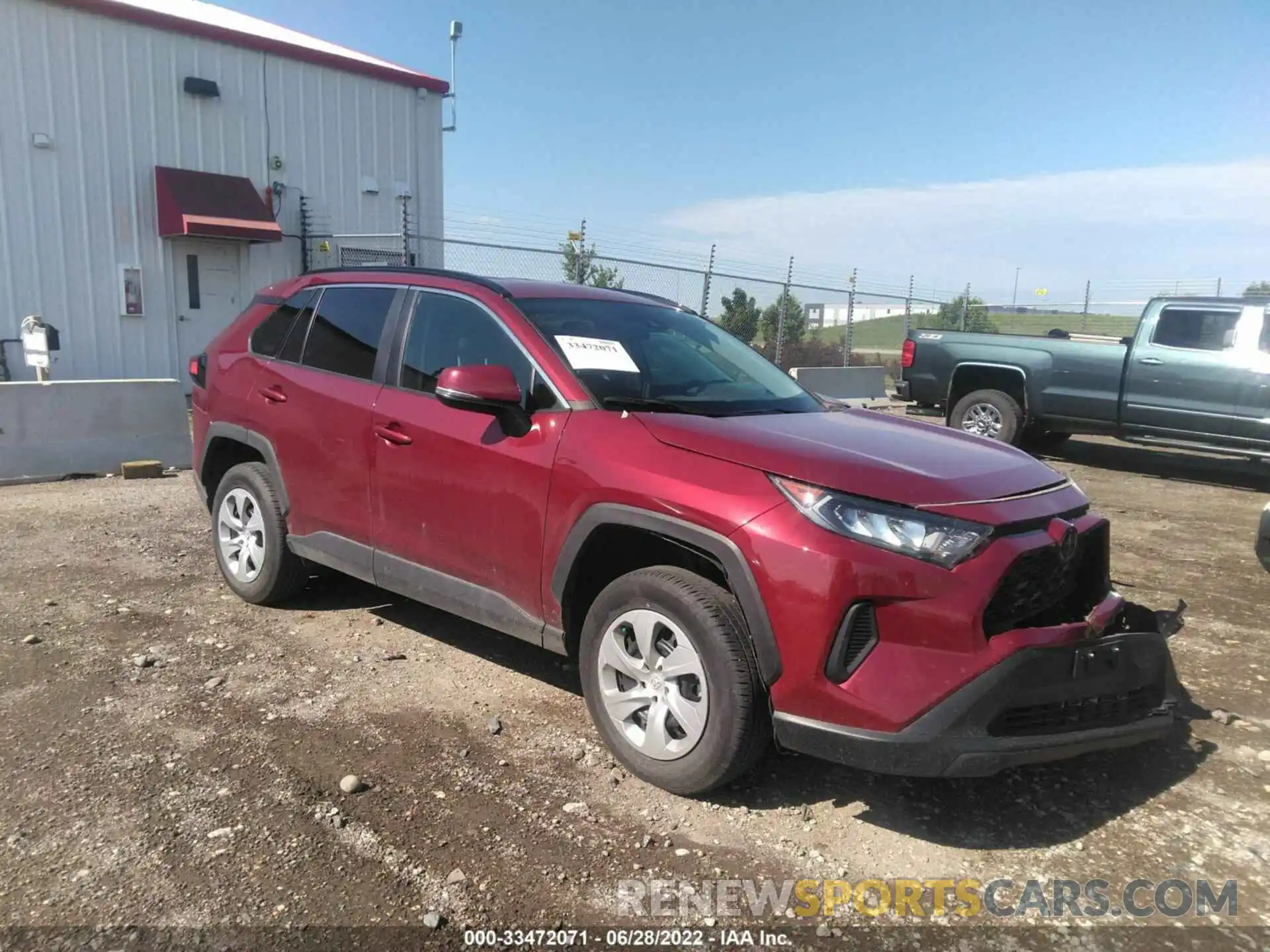 1 Photograph of a damaged car 2T3G1RFVXMW187820 TOYOTA RAV4 2021