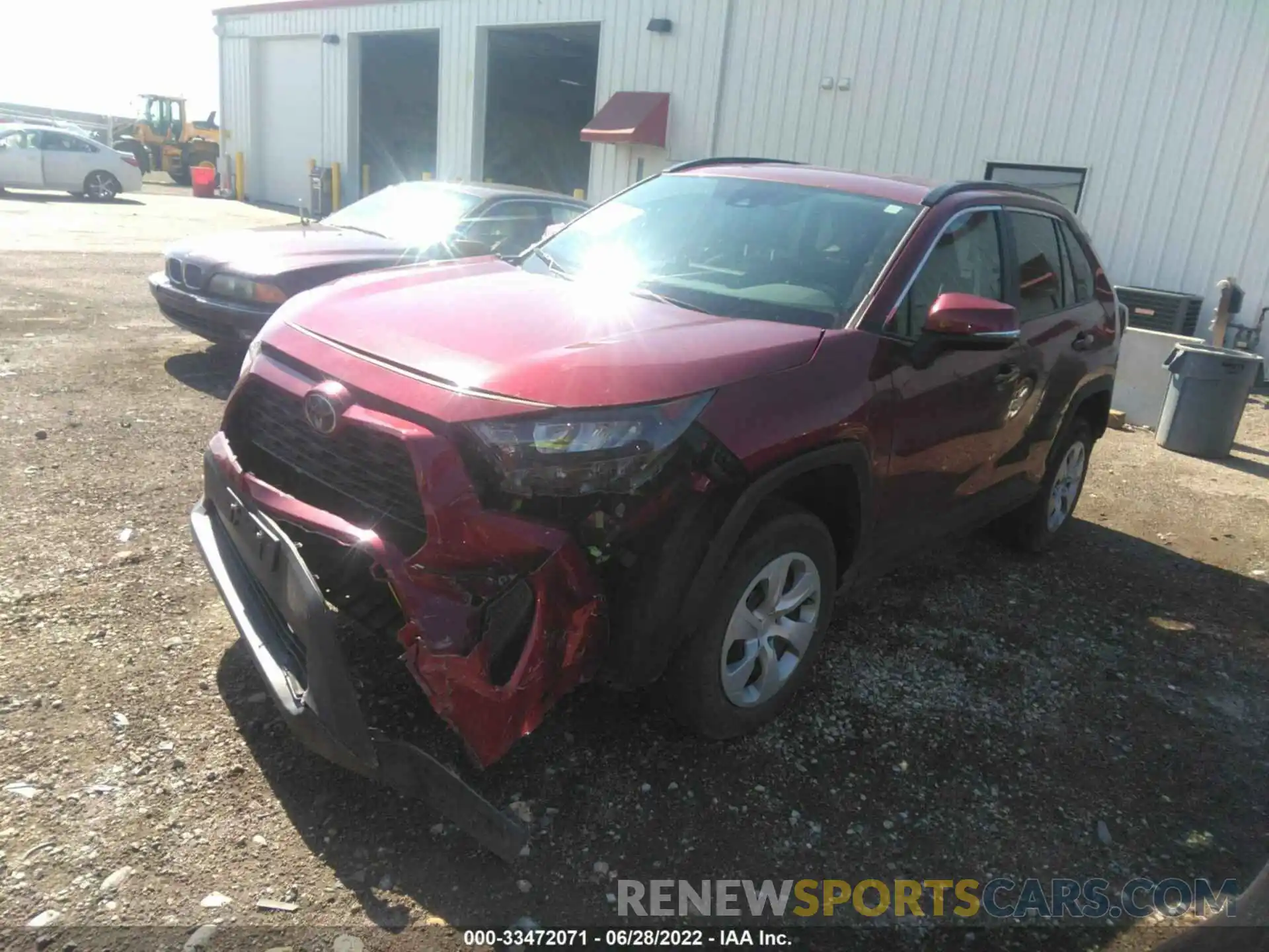 2 Photograph of a damaged car 2T3G1RFVXMW187820 TOYOTA RAV4 2021