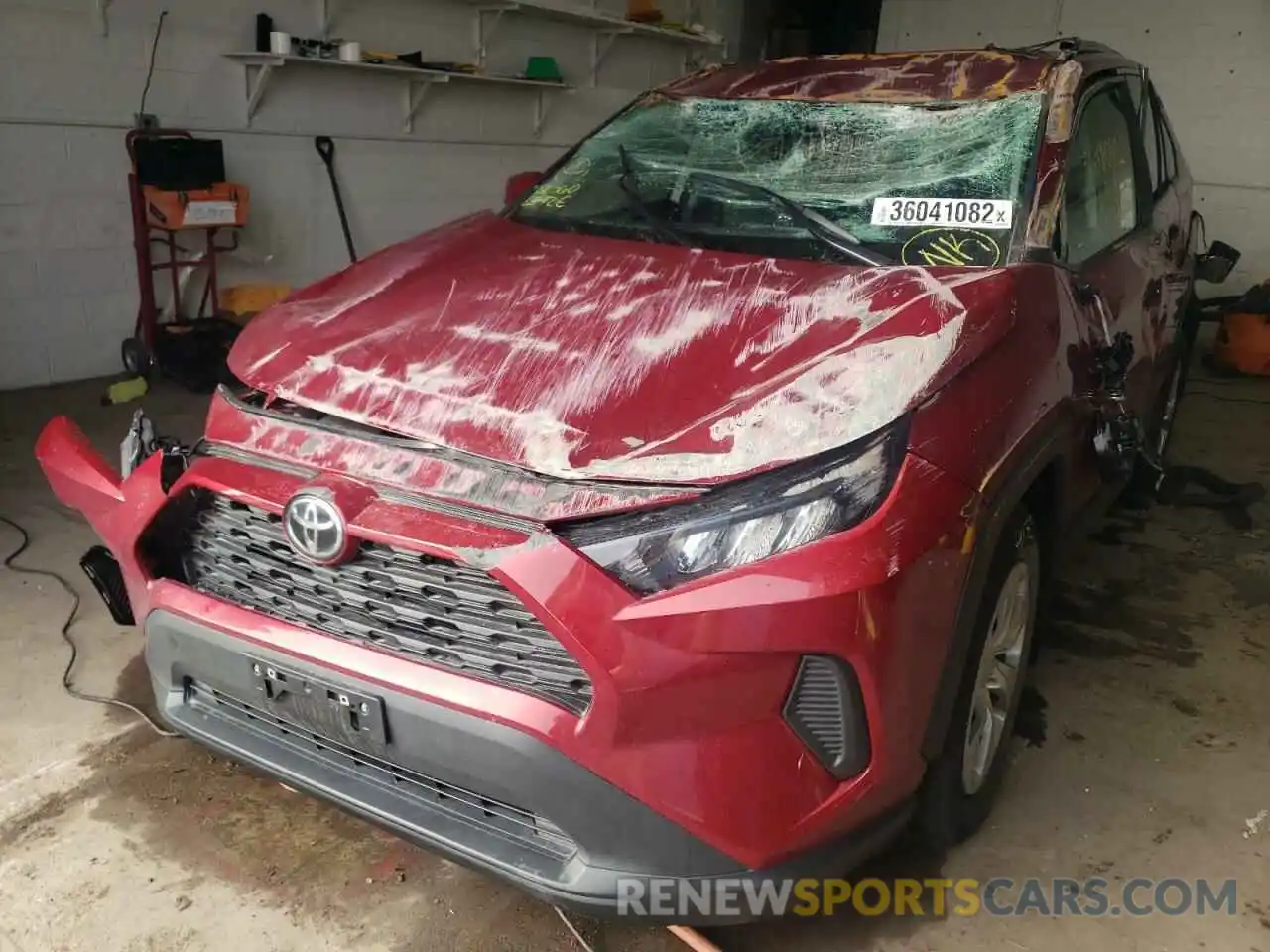 2 Photograph of a damaged car 2T3G1RFVXMW216975 TOYOTA RAV4 2021