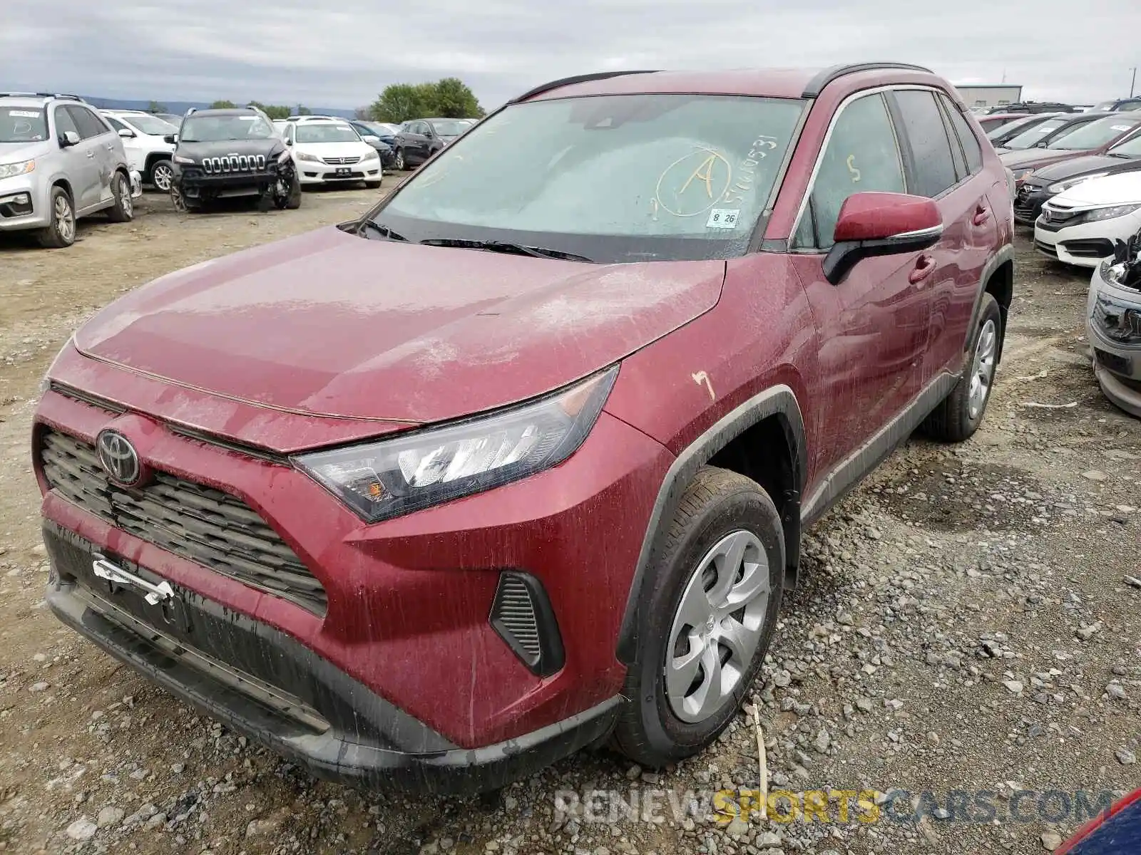 2 Photograph of a damaged car 2T3G1RFVXMW227958 TOYOTA RAV4 2021