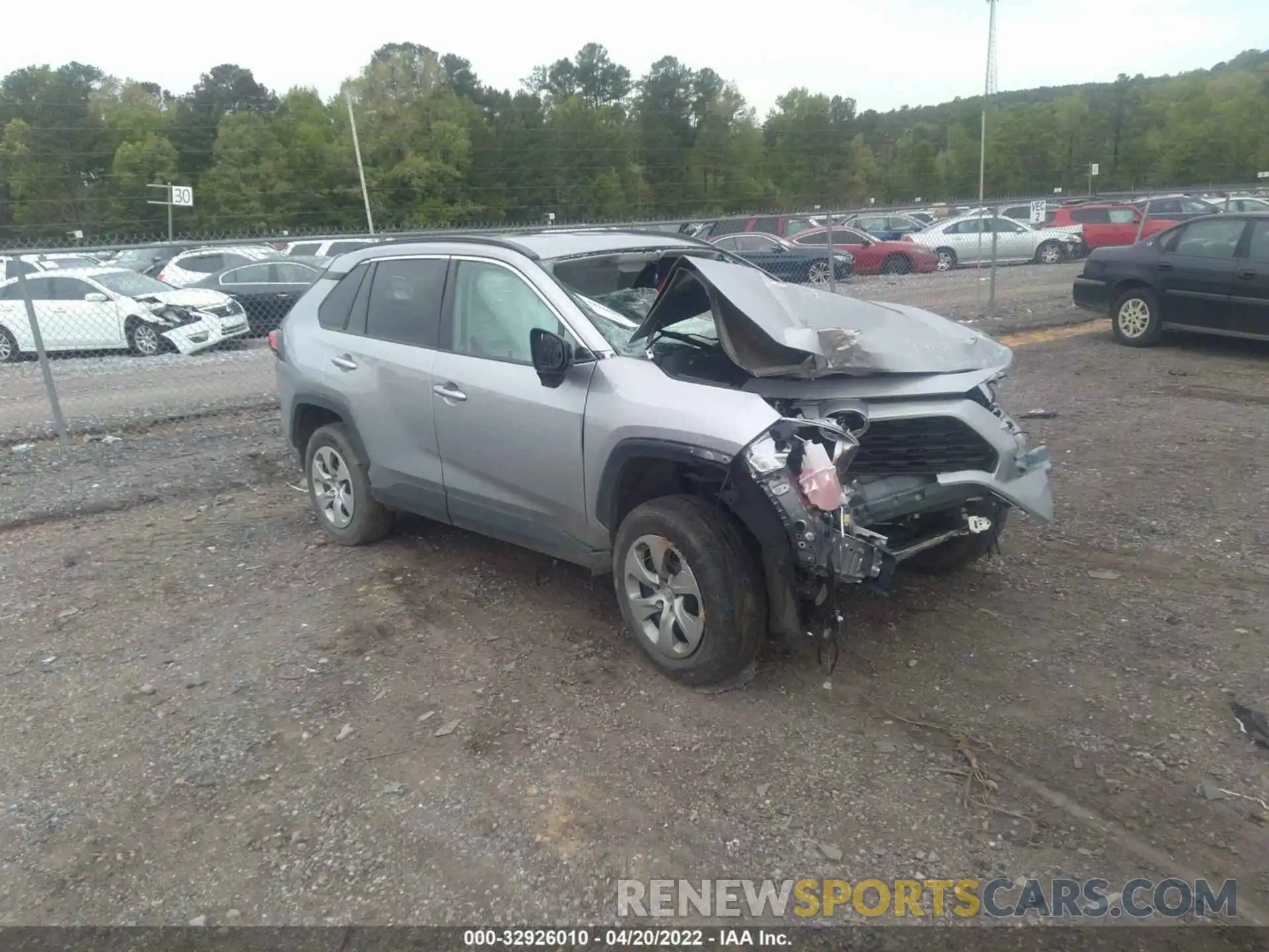 1 Photograph of a damaged car 2T3H1RFV0MC097128 TOYOTA RAV4 2021