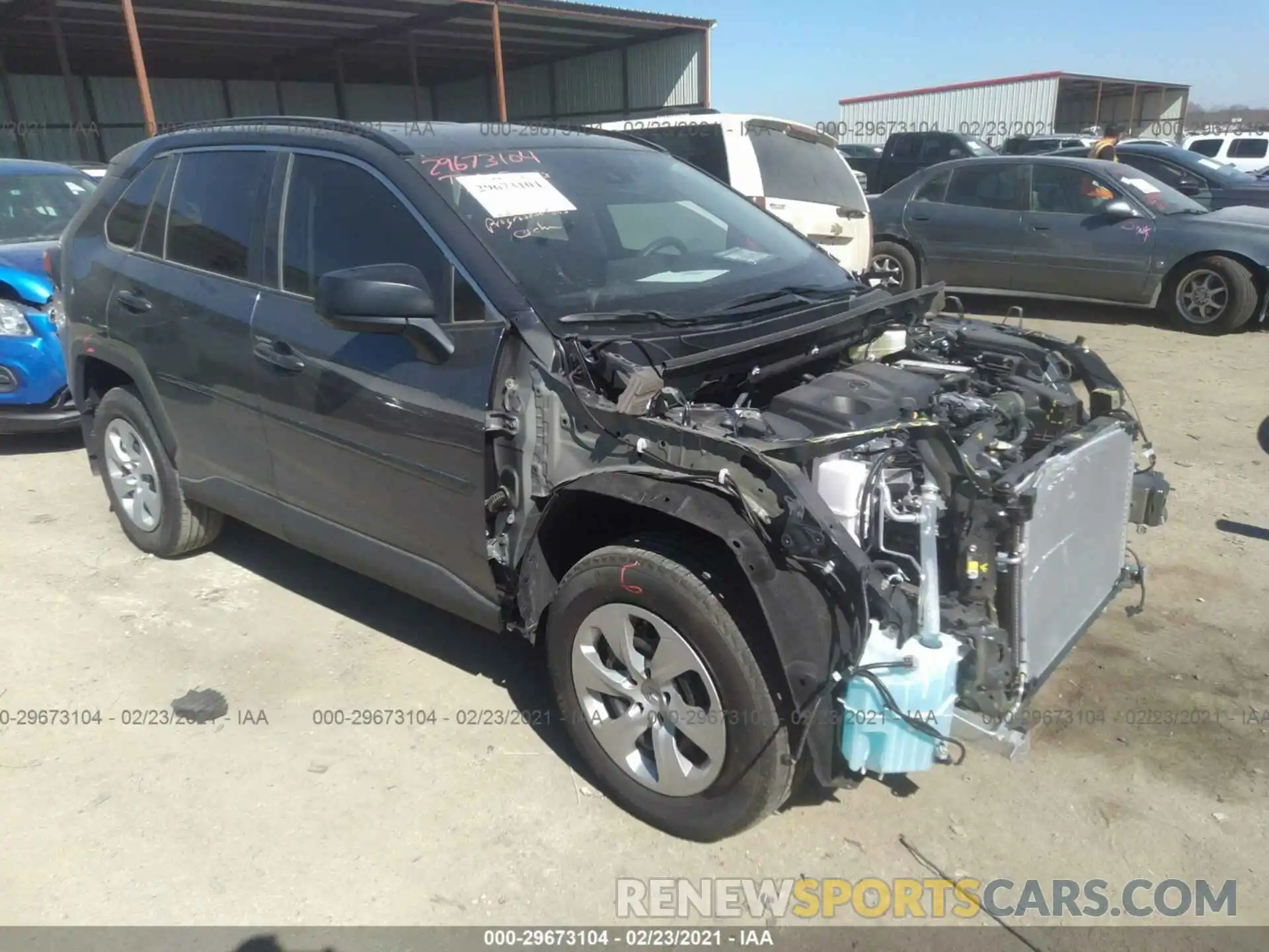 1 Photograph of a damaged car 2T3H1RFV0MC106958 TOYOTA RAV4 2021