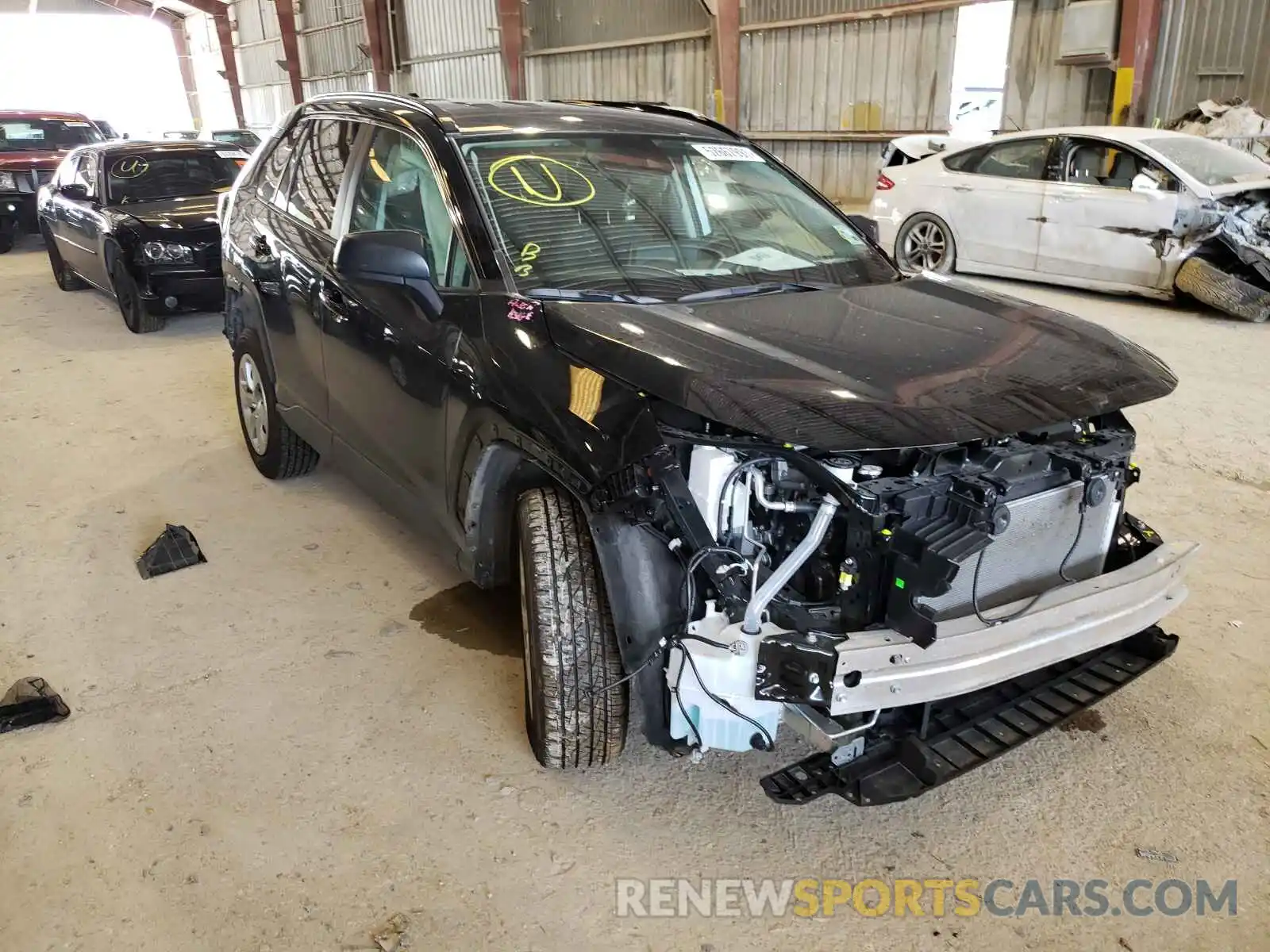 1 Photograph of a damaged car 2T3H1RFV0MC107401 TOYOTA RAV4 2021