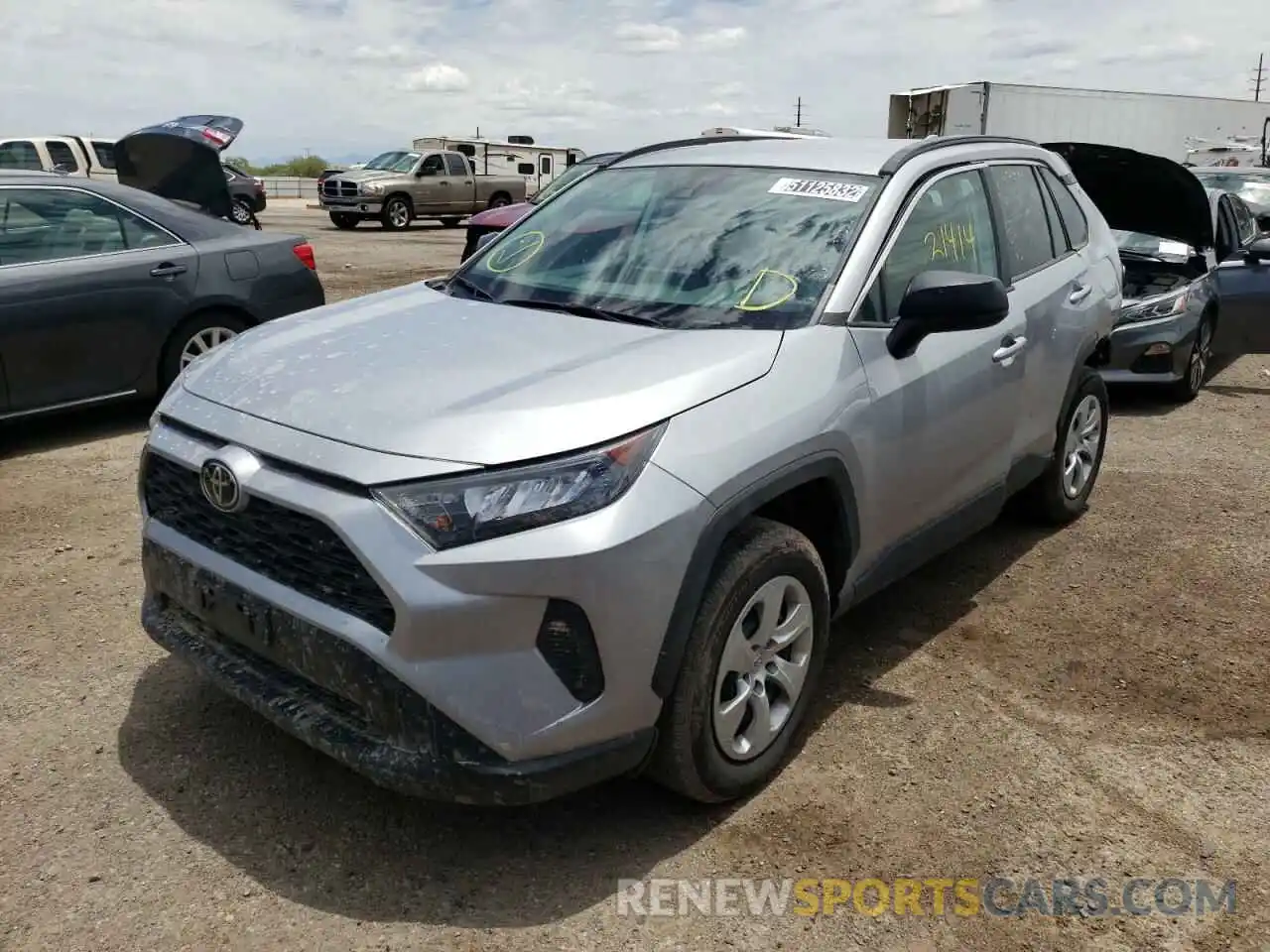 2 Photograph of a damaged car 2T3H1RFV0MC120097 TOYOTA RAV4 2021