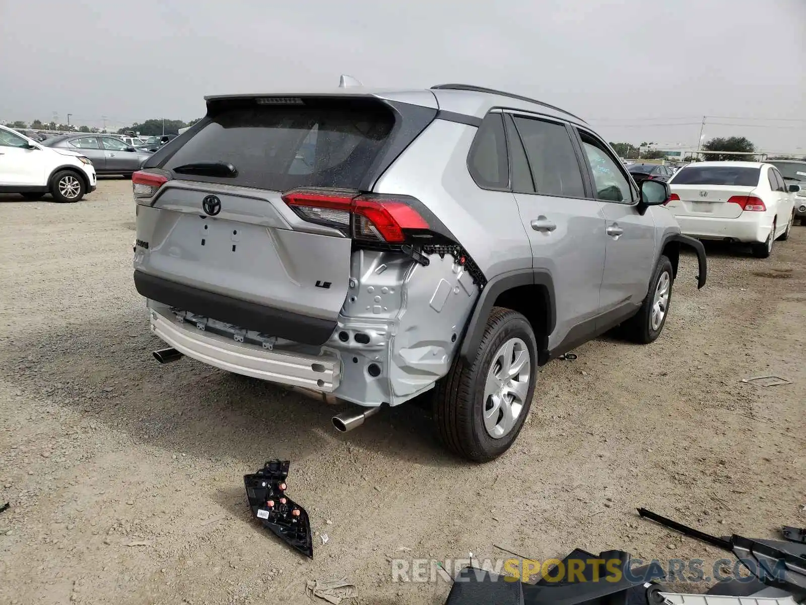 4 Фотография поврежденного автомобиля 2T3H1RFV0MC135134 TOYOTA RAV4 2021