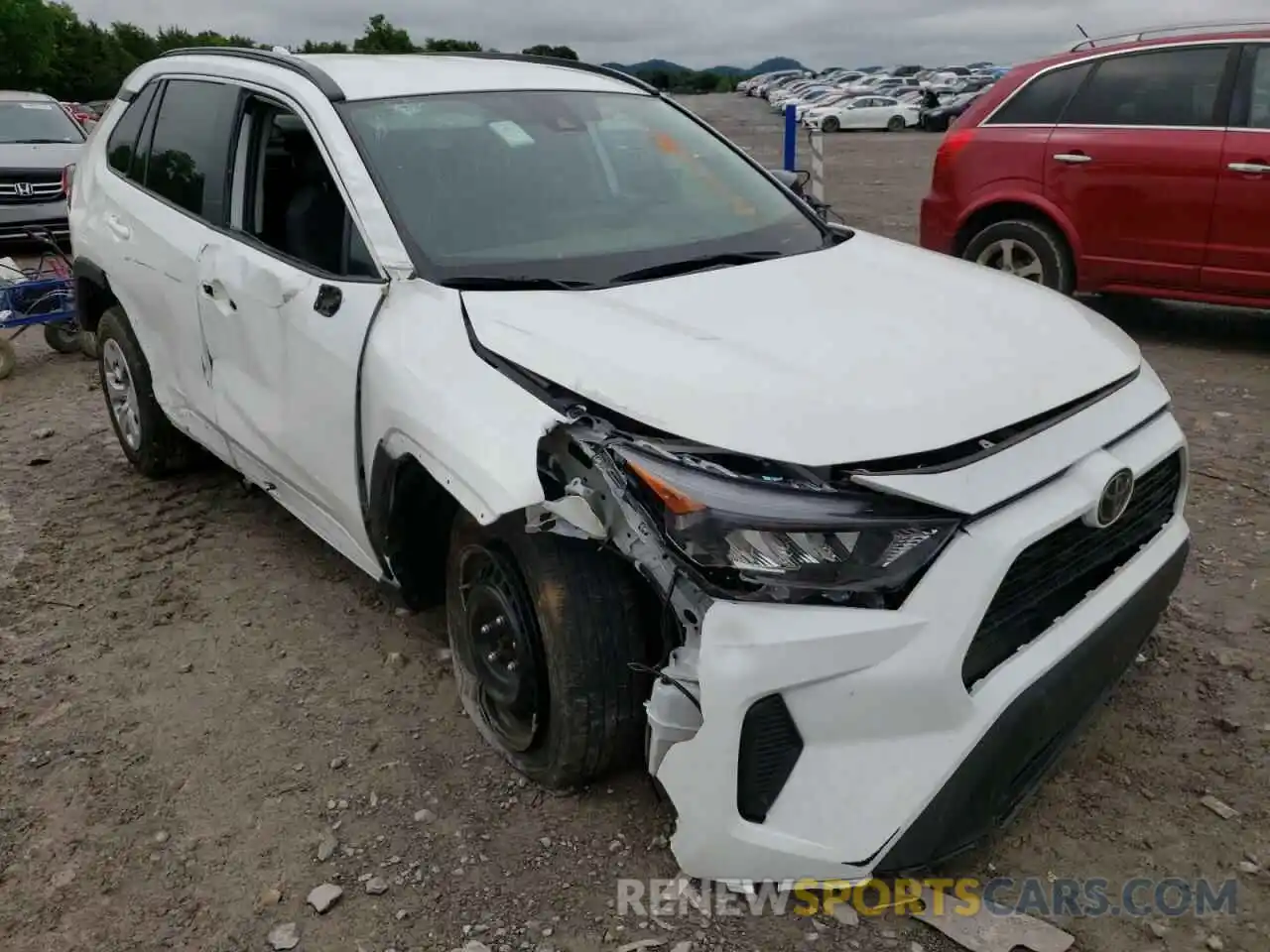 1 Photograph of a damaged car 2T3H1RFV0MW128845 TOYOTA RAV4 2021