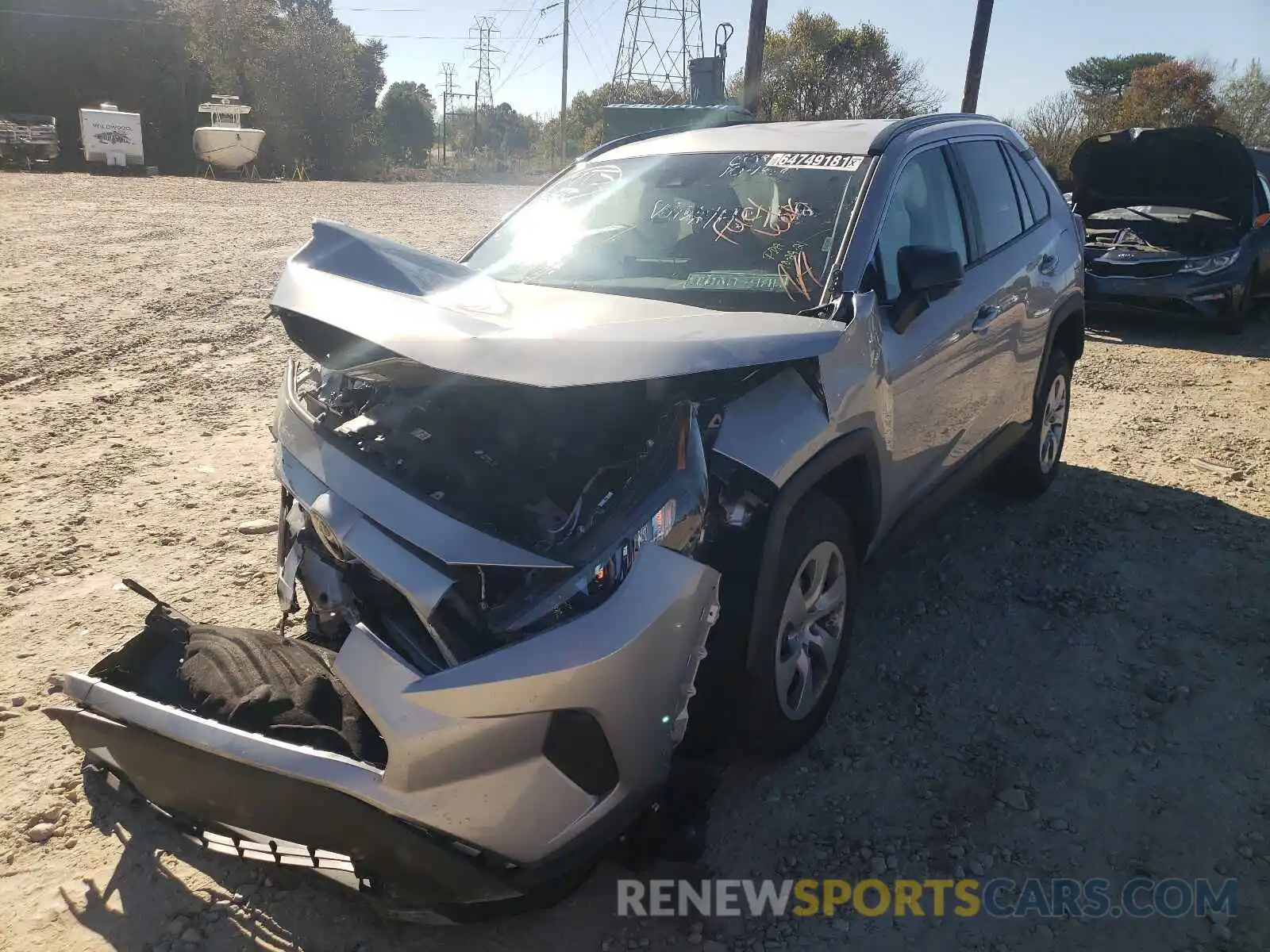 2 Photograph of a damaged car 2T3H1RFV0MW143488 TOYOTA RAV4 2021