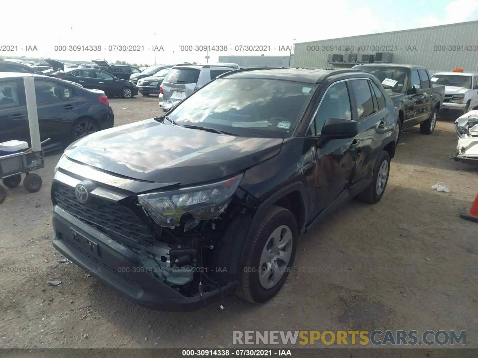 2 Фотография поврежденного автомобиля 2T3H1RFV0MW147928 TOYOTA RAV4 2021