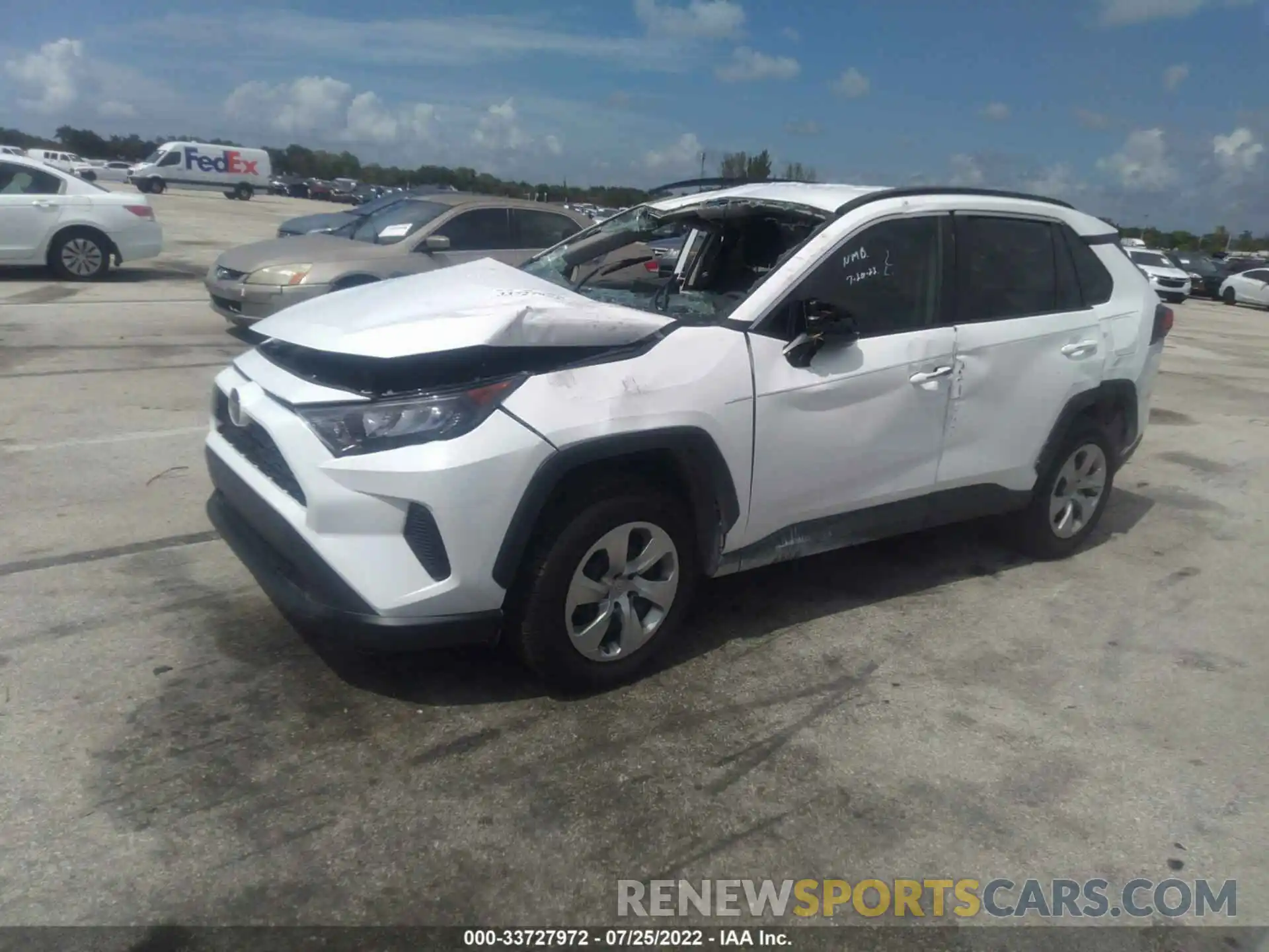 2 Photograph of a damaged car 2T3H1RFV1MC094898 TOYOTA RAV4 2021